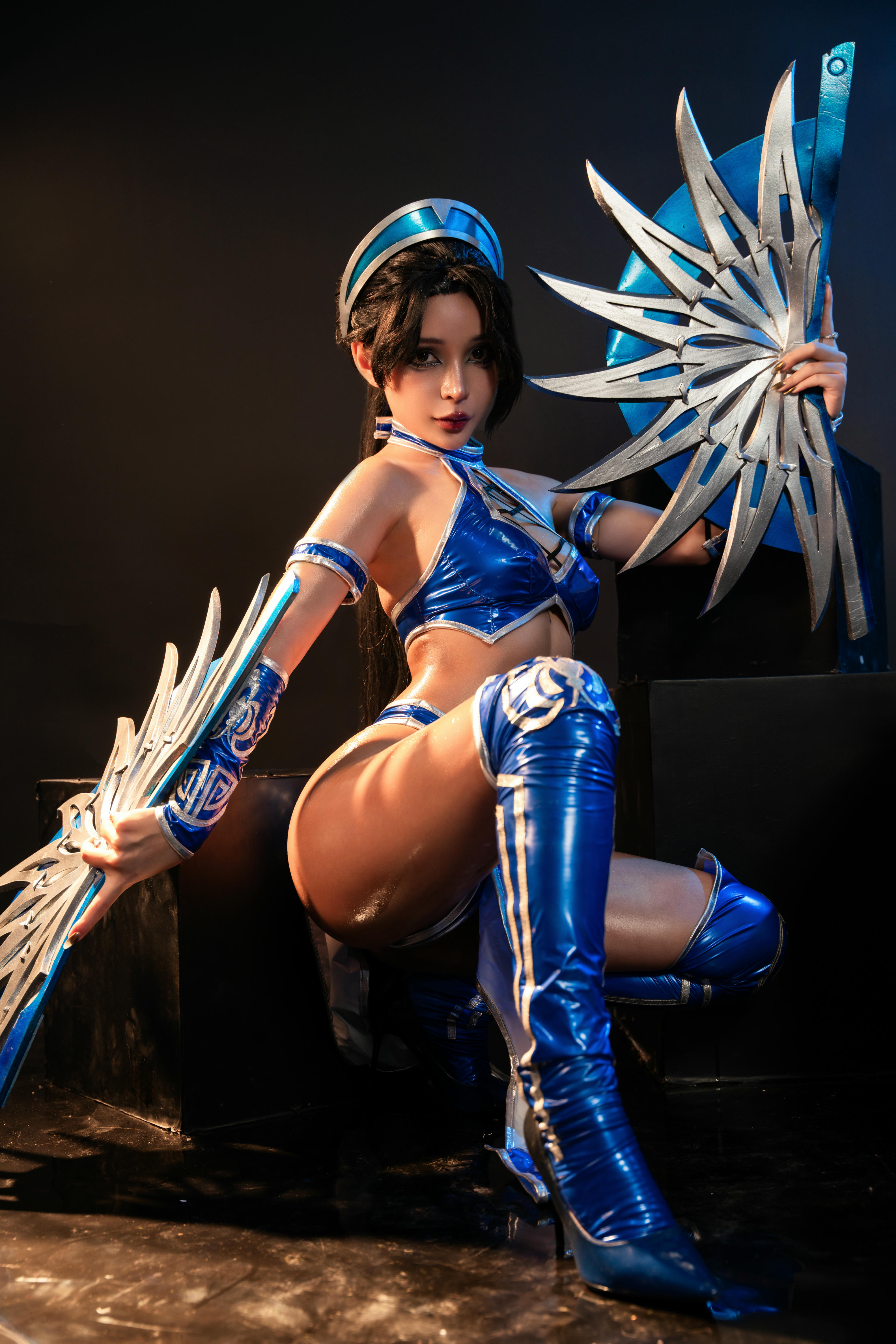 越南coser-Umeko J NO.080 cosplay Kitana Mortal Kombat [118P9V 2.54GB]-Pic_第1集