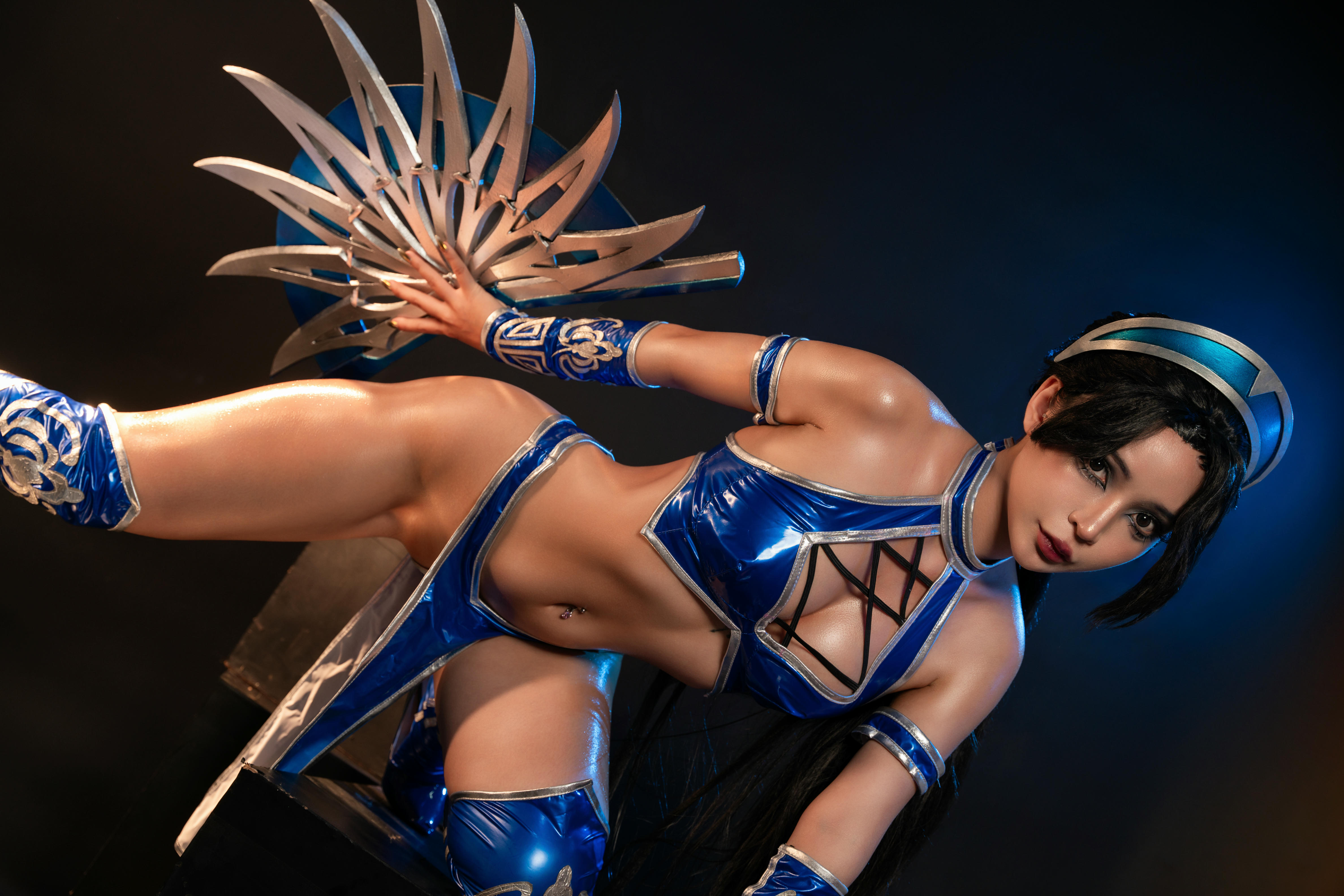 越南coser-Umeko J NO.080 cosplay Kitana Mortal Kombat [118P9V 2.54GB]-Pic_第2集