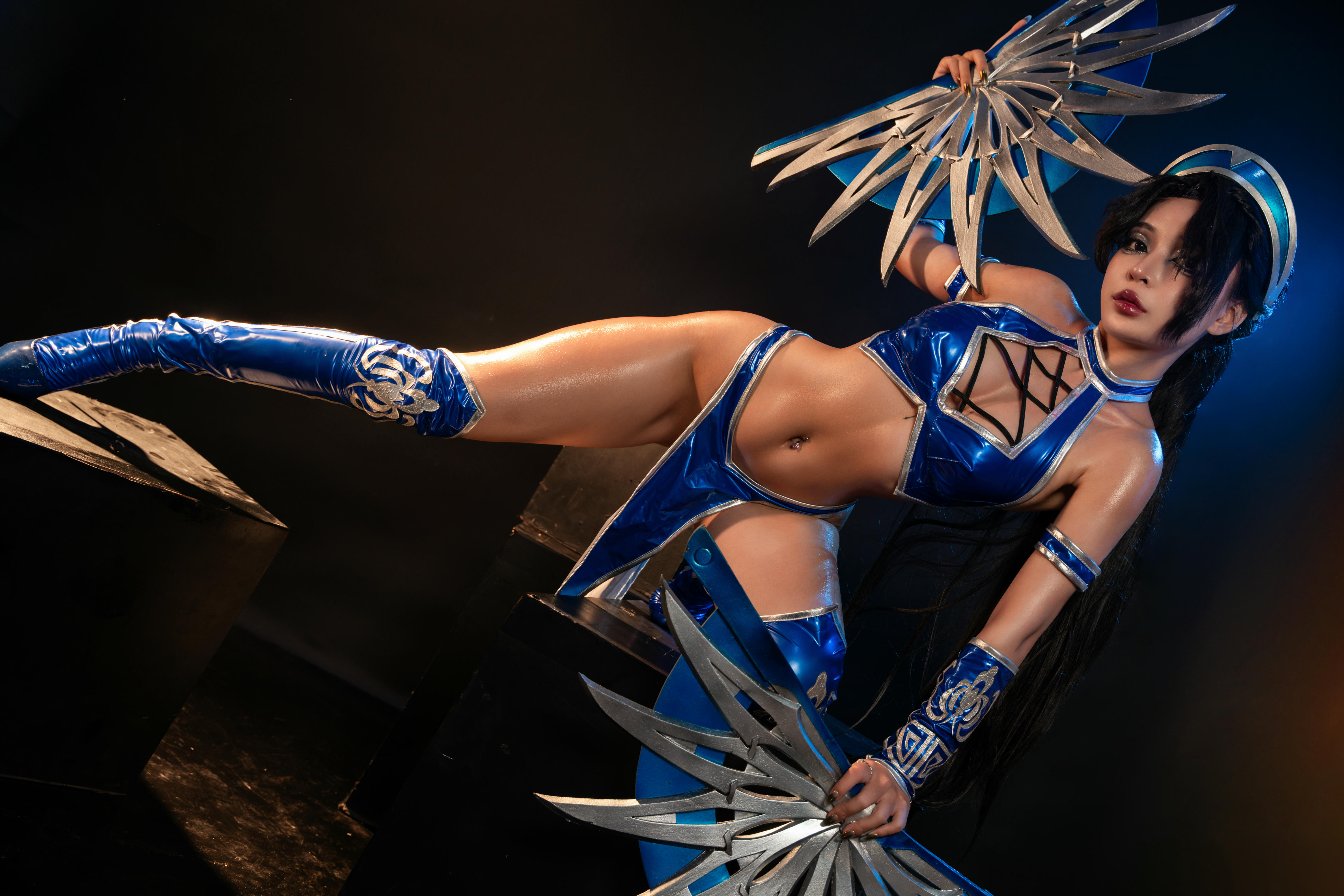 越南coser-Umeko J NO.080 cosplay Kitana Mortal Kombat [118P9V 2.54GB]-Pic_第2集