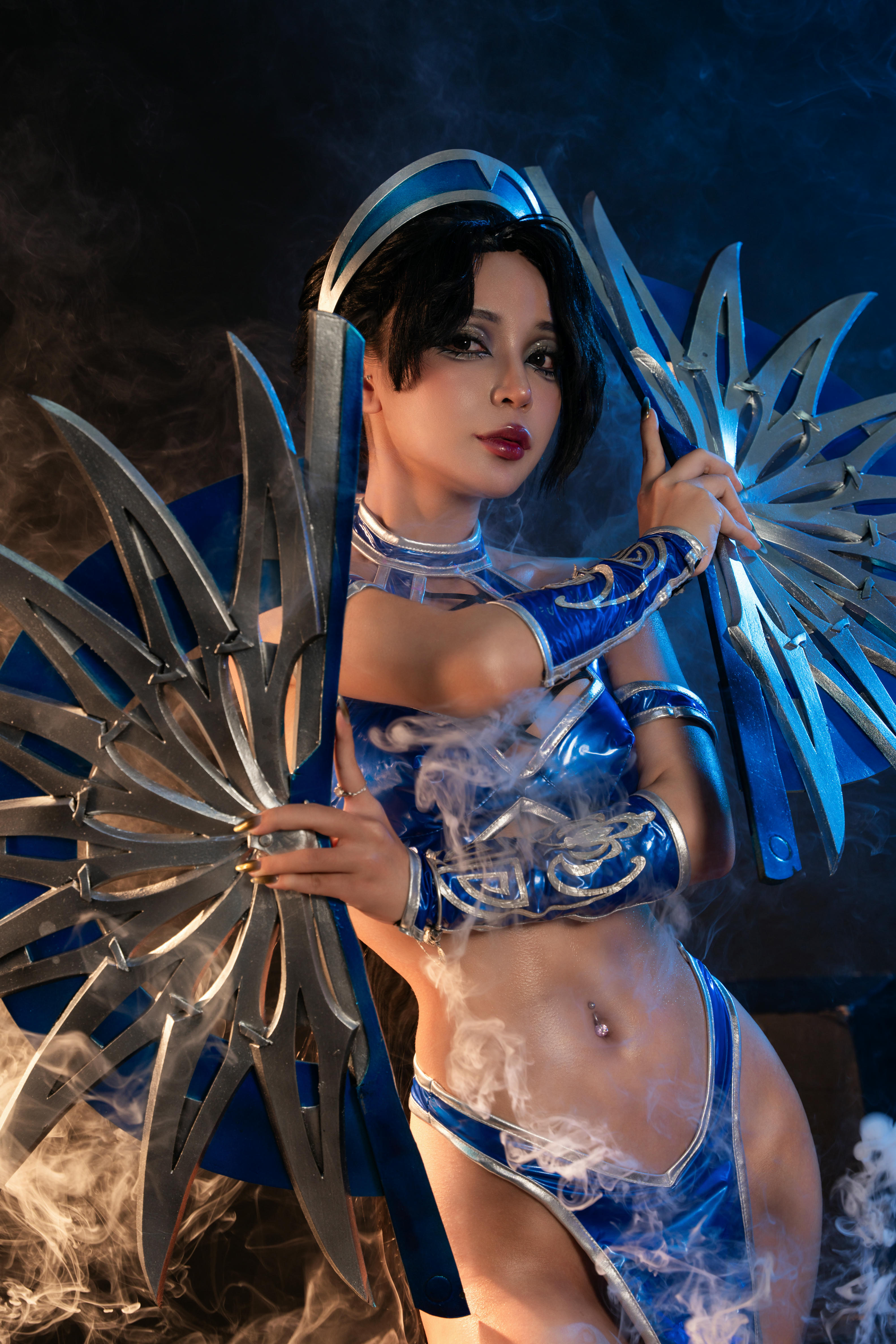 越南coser-Umeko J NO.080 cosplay Kitana Mortal Kombat [118P9V 2.54GB]-Pic_第2集