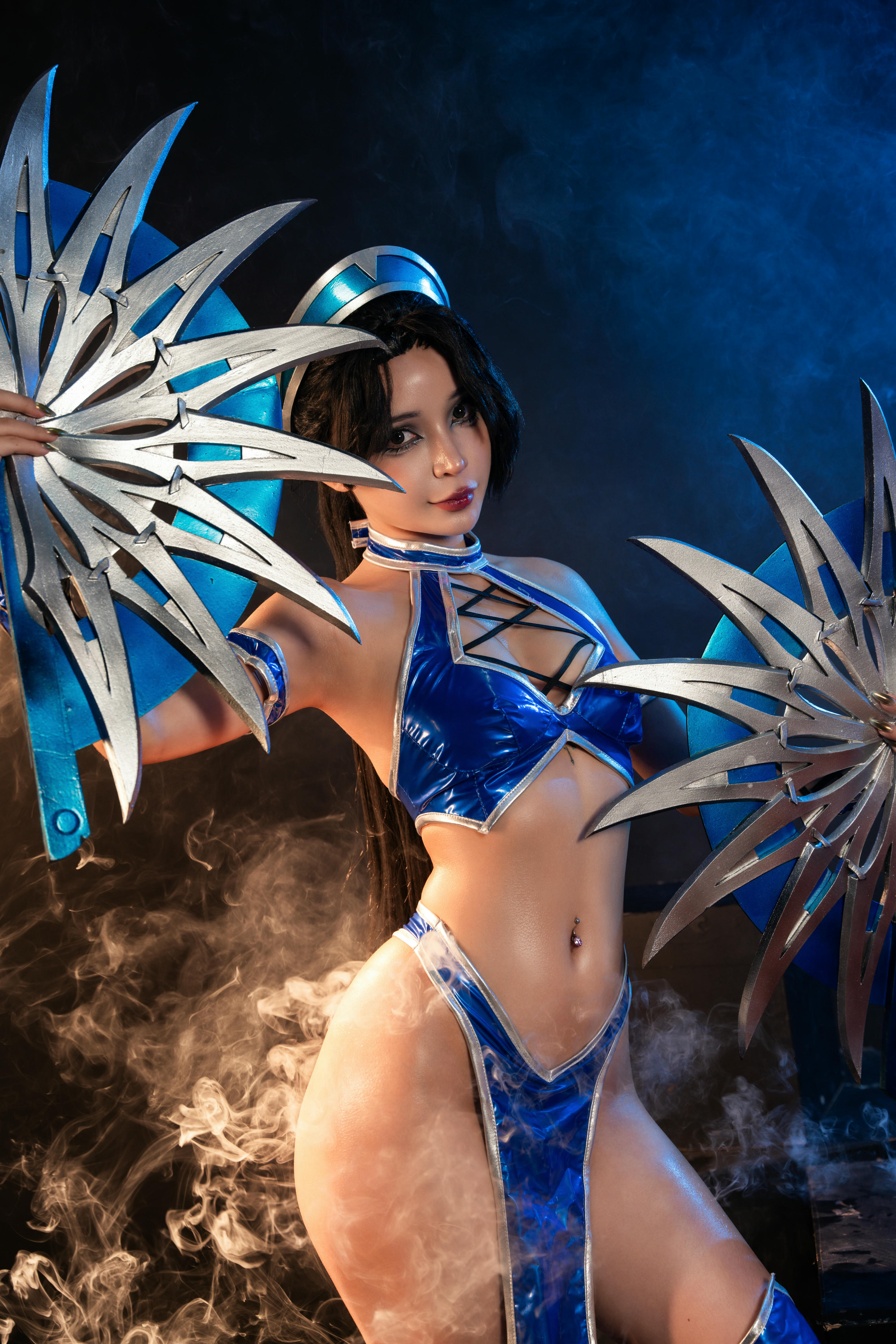 越南coser-Umeko J NO.080 cosplay Kitana Mortal Kombat [118P9V 2.54GB]-Pic_第2集