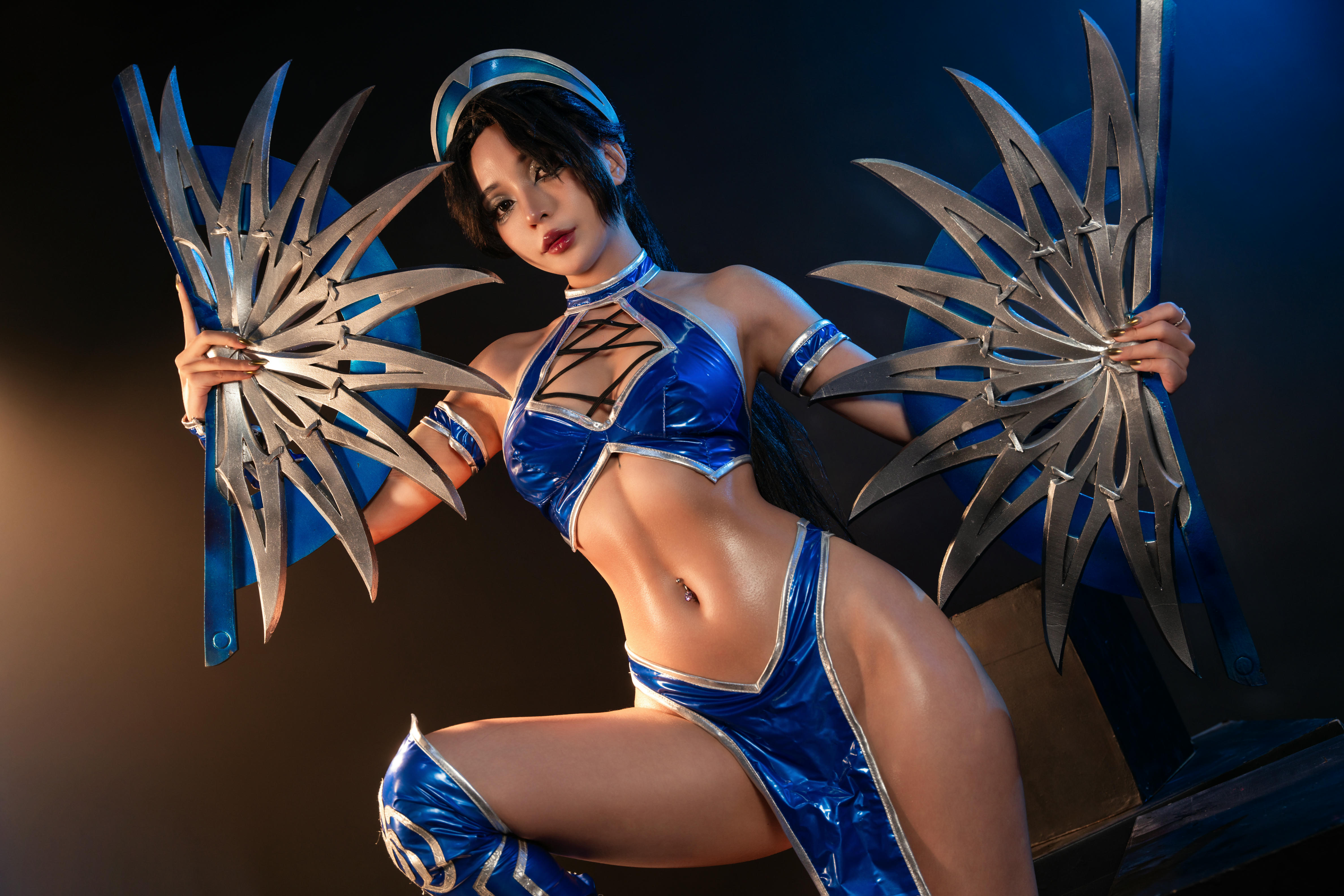 越南coser-Umeko J NO.080 cosplay Kitana Mortal Kombat [118P9V 2.54GB]-Pic_第2集