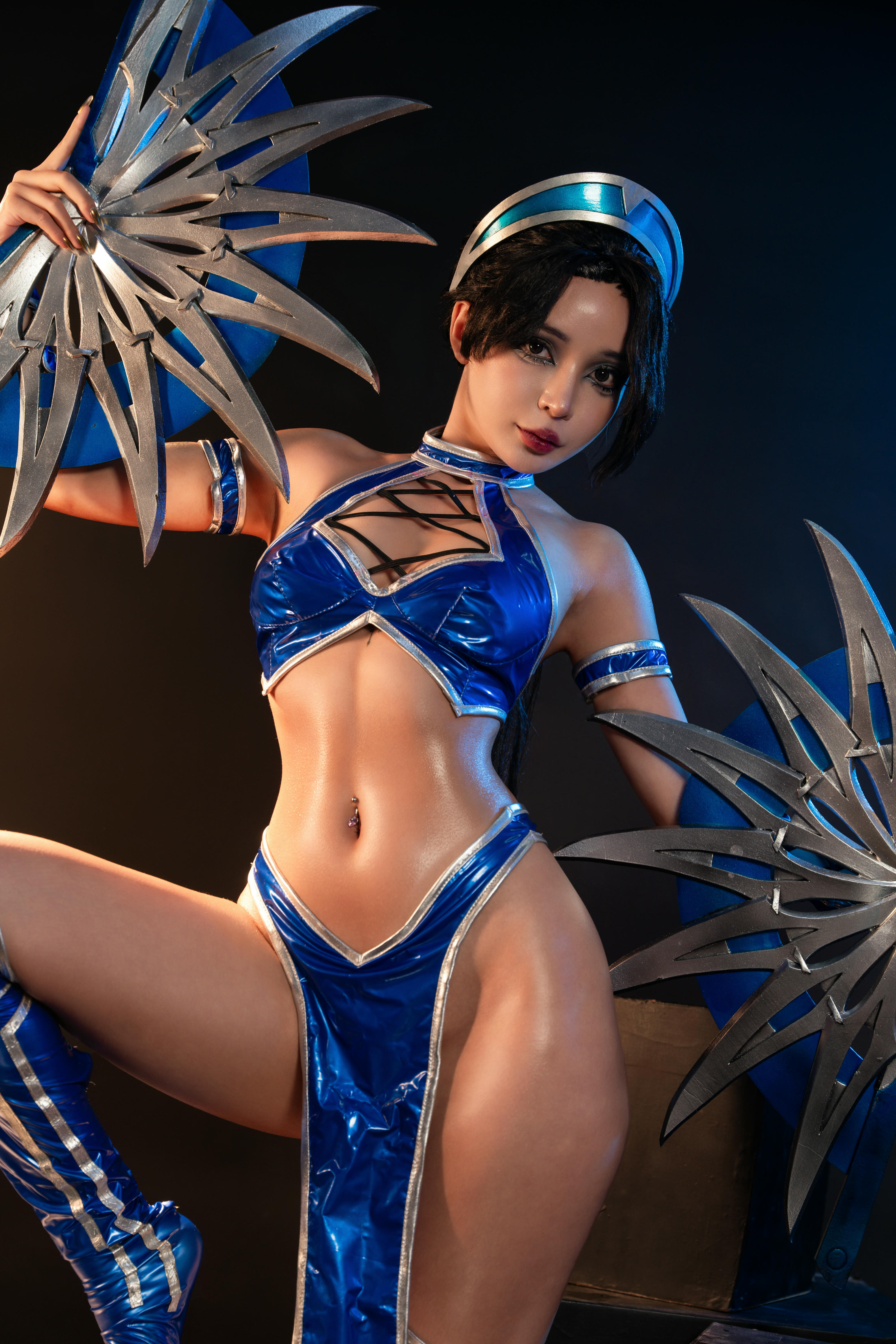 越南coser-Umeko J NO.080 cosplay Kitana Mortal Kombat [118P9V 2.54GB]-Pic_第2集
