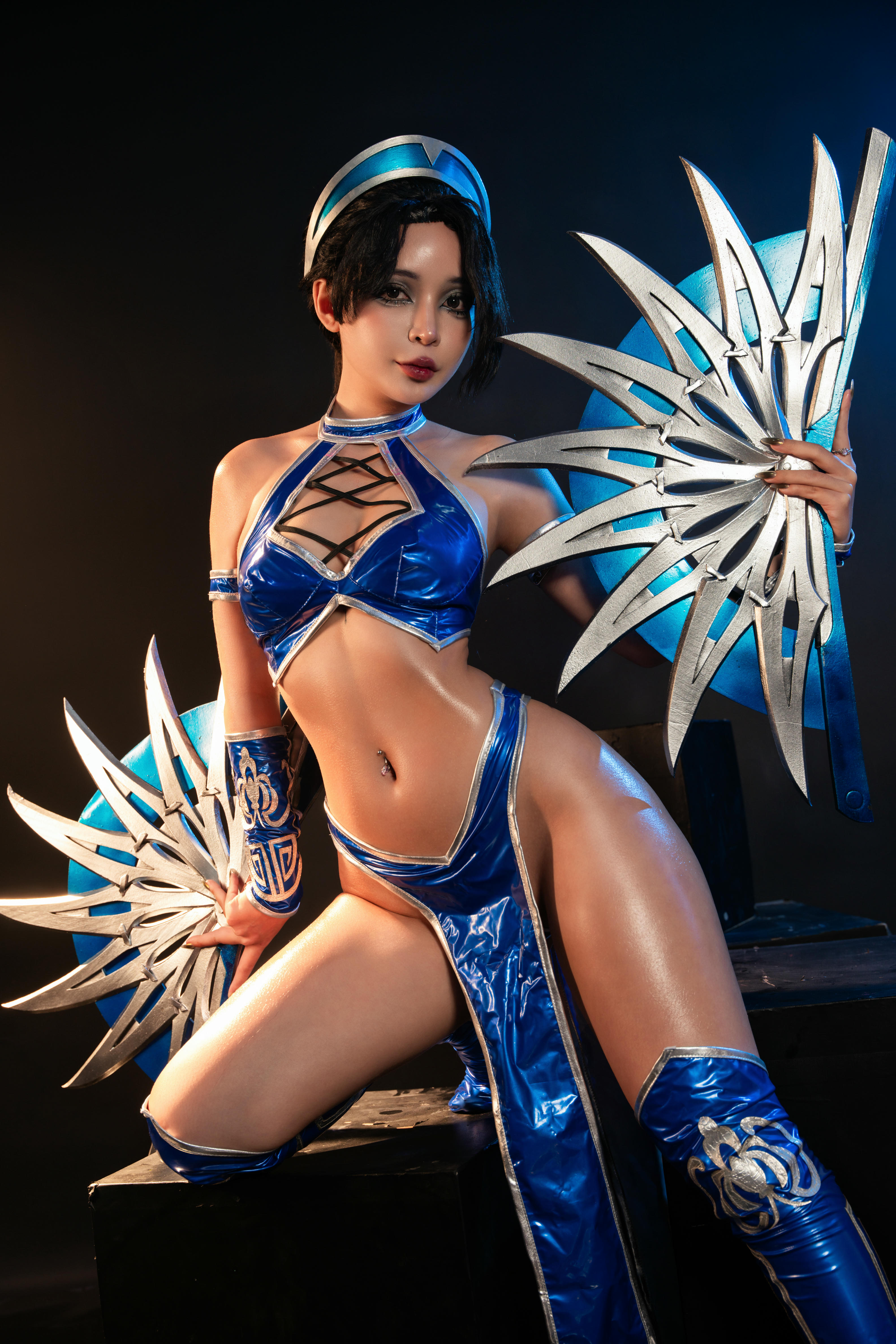 越南coser-Umeko J NO.080 cosplay Kitana Mortal Kombat [118P9V 2.54GB]-Pic_第2集