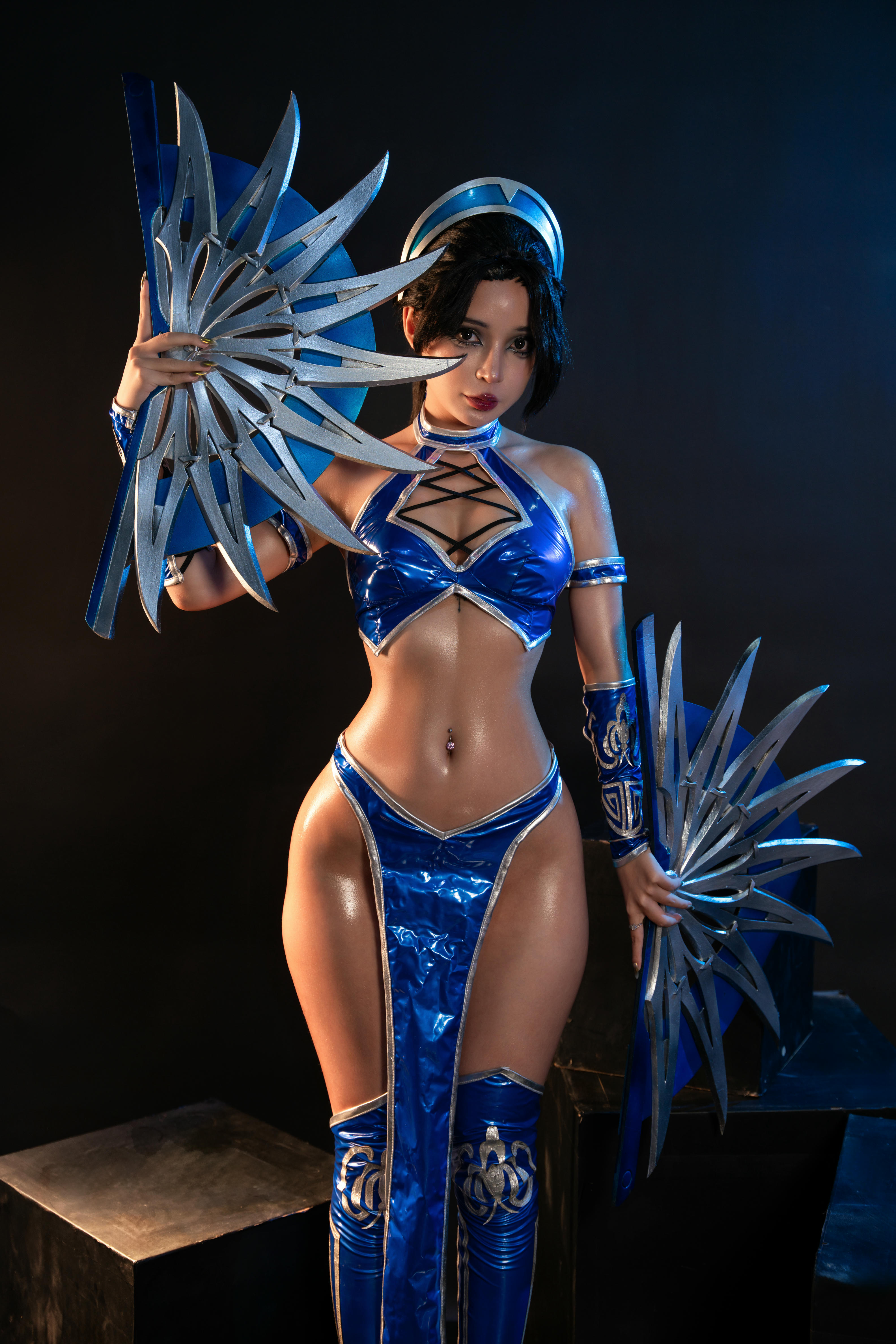 越南coser-Umeko J NO.080 cosplay Kitana Mortal Kombat [118P9V 2.54GB]-Pic_第1集