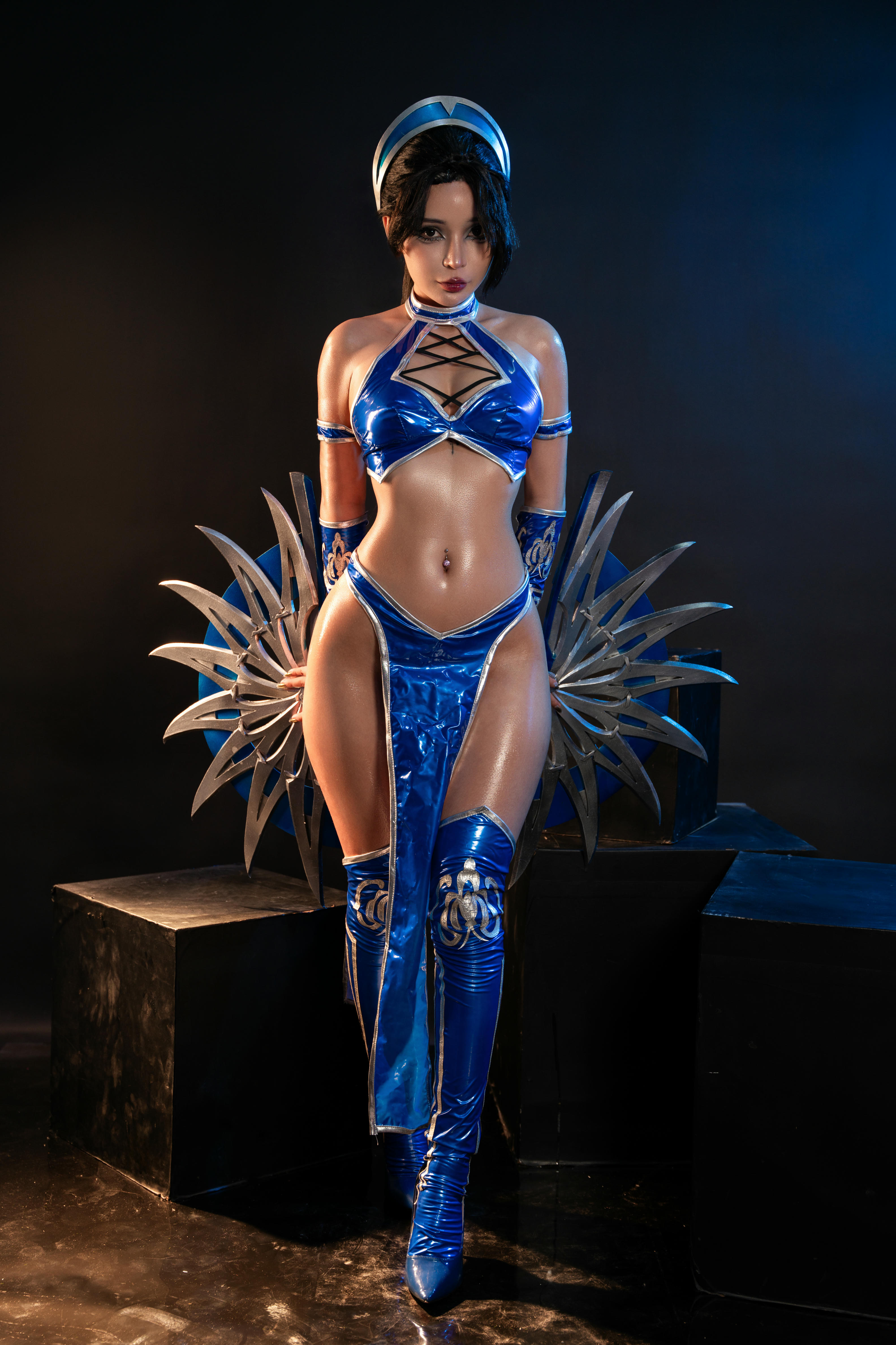 越南coser-Umeko J NO.080 cosplay Kitana Mortal Kombat [118P9V 2.54GB]-Pic_第1集