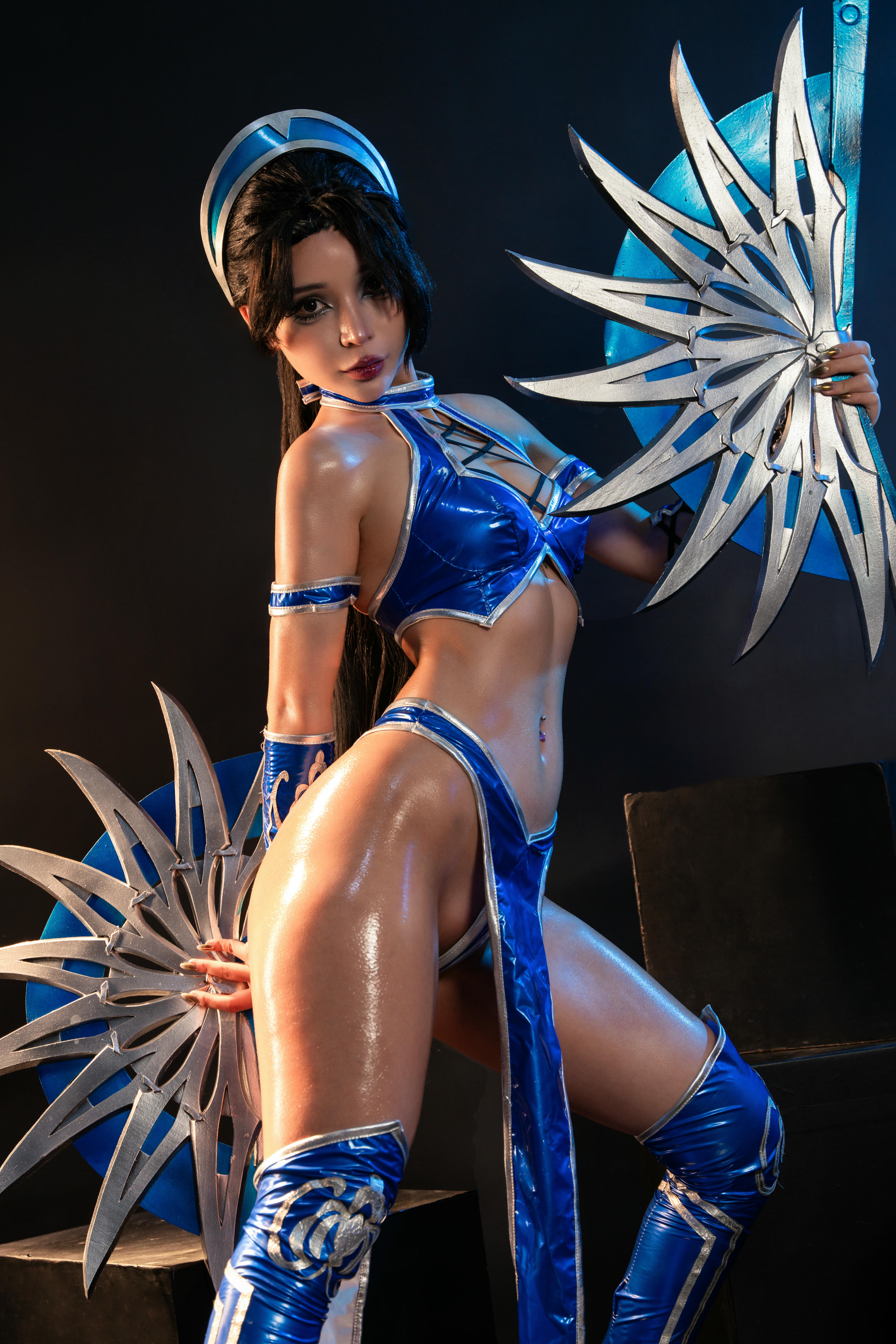 越南coser-Umeko J NO.080 cosplay Kitana Mortal Kombat [118P9V 2.54GB]-Pic_第1集