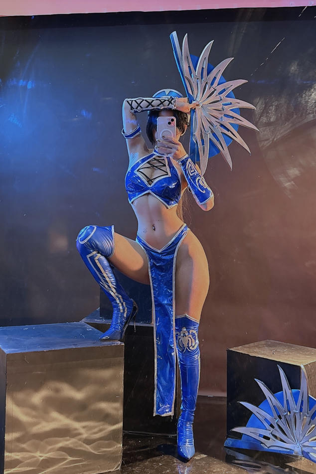 越南coser-Umeko J NO.080 cosplay Kitana Mortal Kombat [118P9V 2.54GB]-Pic_第5集