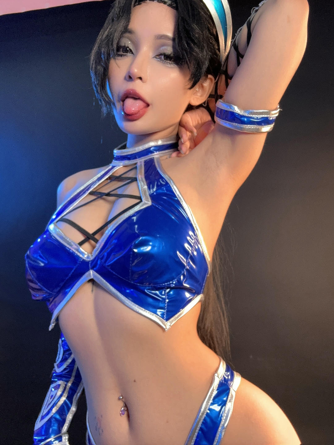 越南coser-Umeko J NO.080 cosplay Kitana Mortal Kombat [118P9V 2.54GB]-Pic_第5集