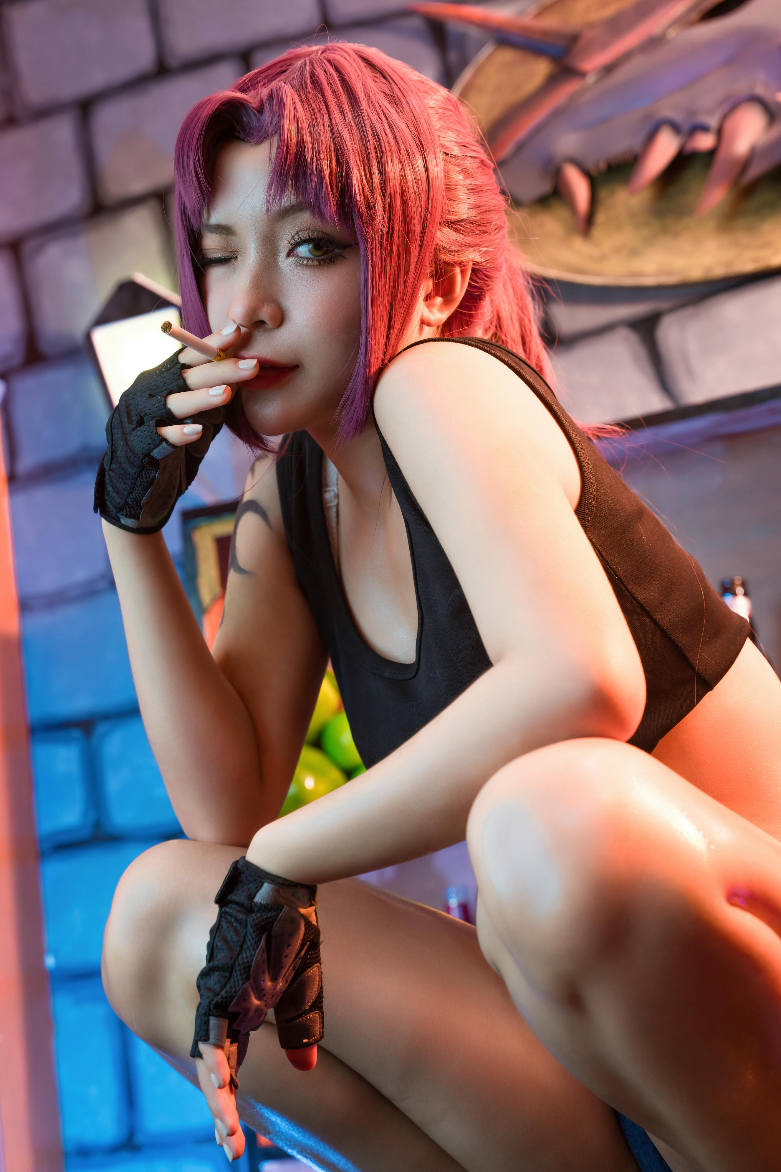 越南coser-Umeko J NO.082 Revy (Black Lagoon)[103P-10V-771.9M]_第2集
