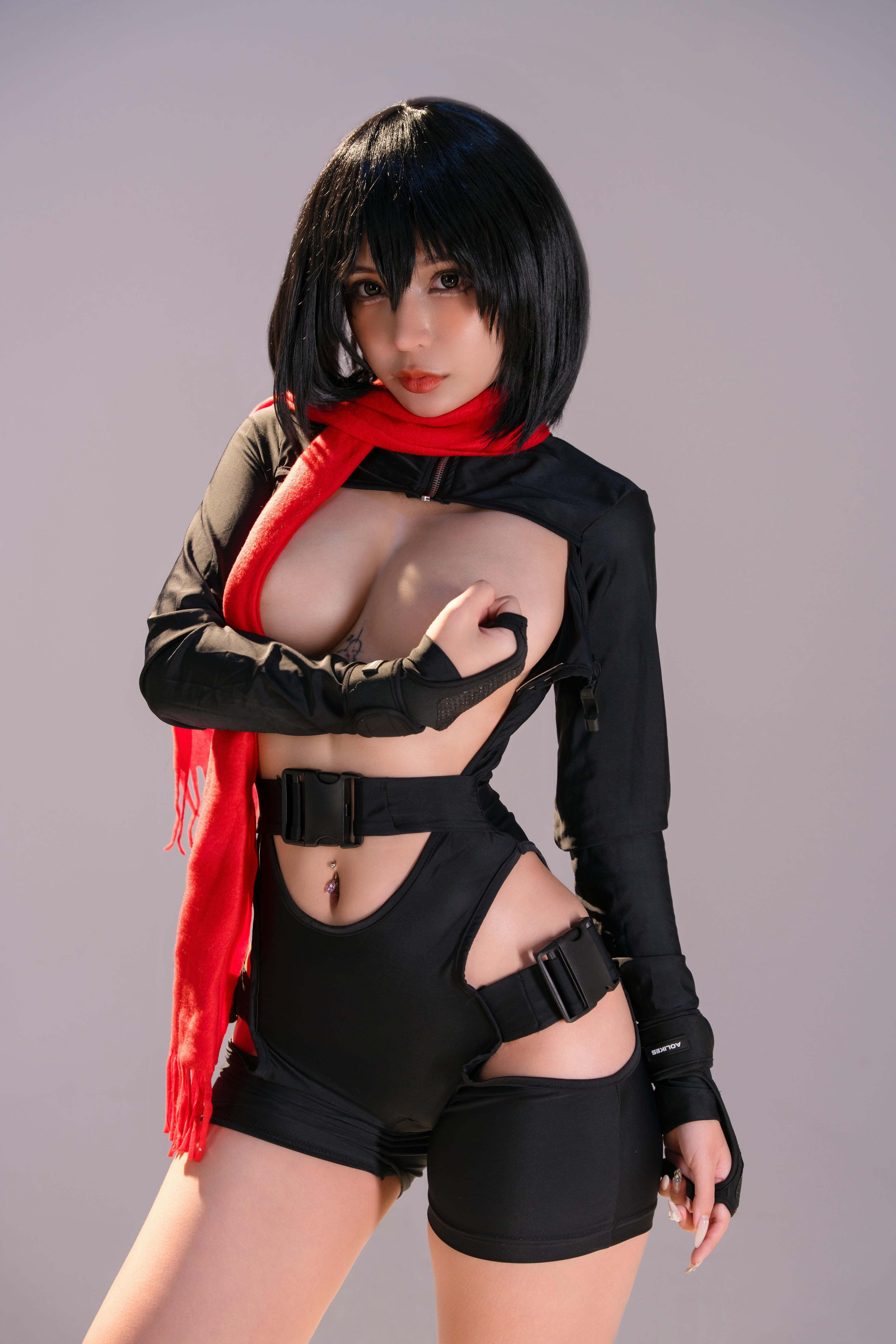 越南coser-Umeko J NO.085 cosplay Mikasa Ackerman Gym Attack on Titan [127P 1.5GB]-Pic_第2集