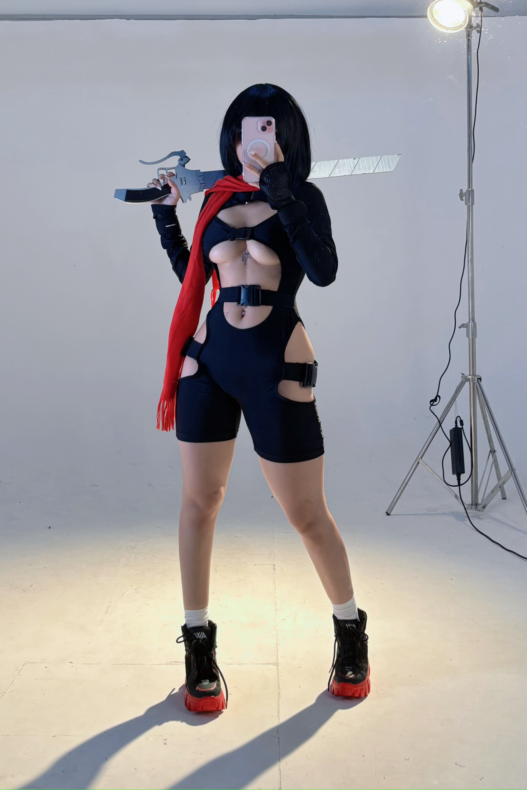 越南coser-Umeko J NO.085 cosplay Mikasa Ackerman Gym Attack on Titan [127P 1.5GB]-Pic_第4集