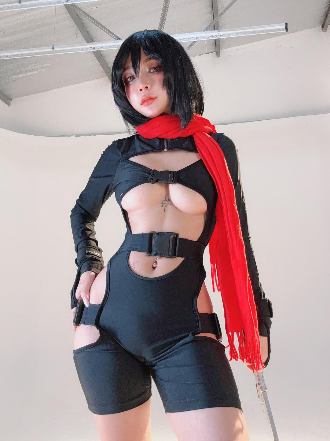 越南coser-Umeko J NO.085 cosplay Mikasa Ackerman Gym Attack on Titan [127P 1.5GB]-Pic_第4集