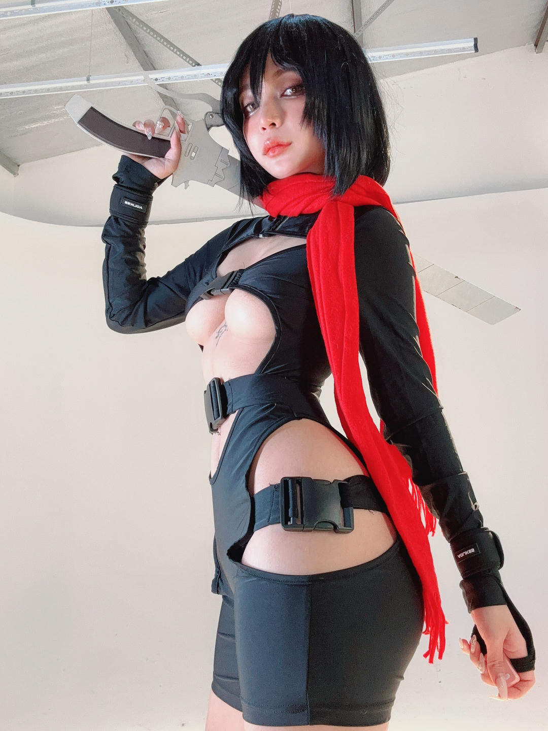 越南coser-Umeko J NO.085 cosplay Mikasa Ackerman Gym Attack on Titan [127P 1.5GB]-Pic_第4集