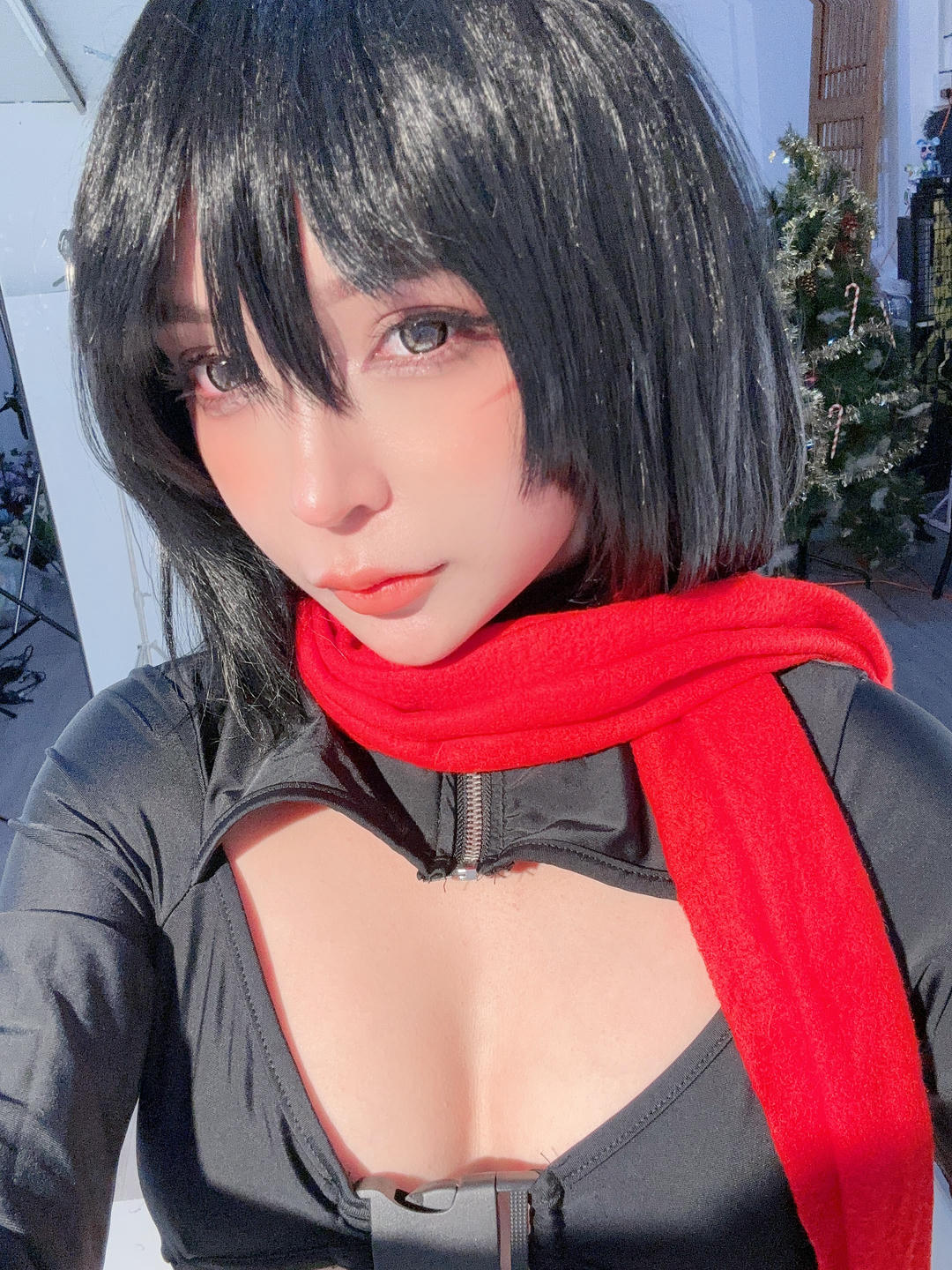 越南coser-Umeko J NO.085 cosplay Mikasa Ackerman Gym Attack on Titan [127P 1.5GB]-Pic_第4集