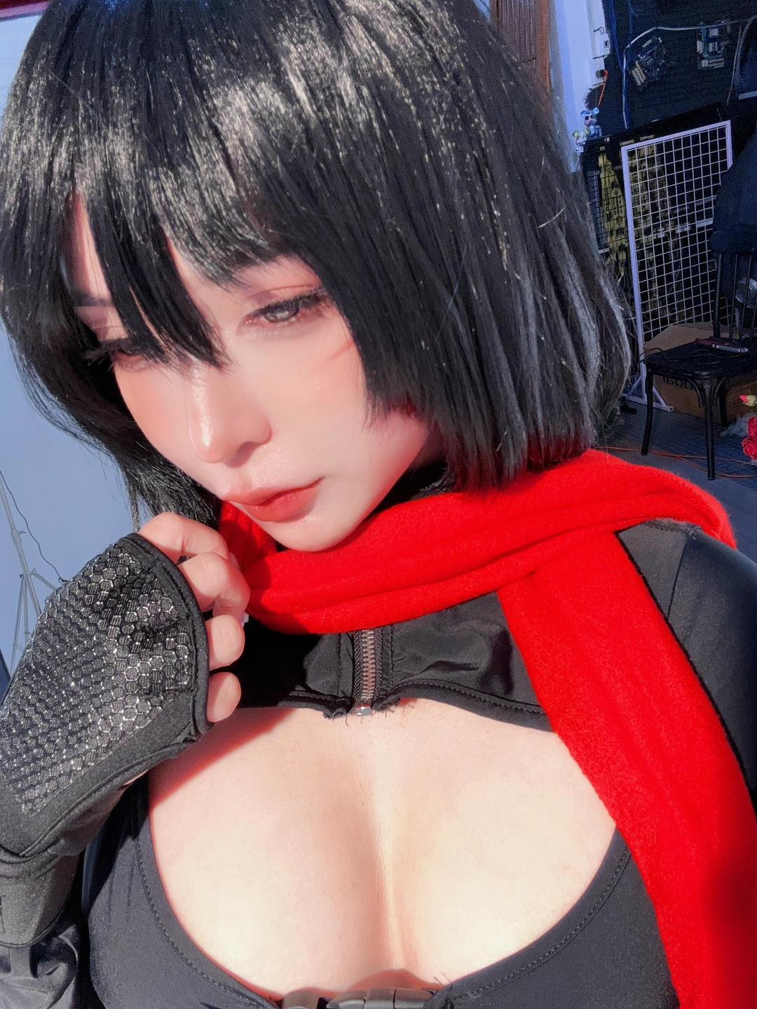 越南coser-Umeko J NO.085 cosplay Mikasa Ackerman Gym Attack on Titan [127P 1.5GB]-Pic_第4集