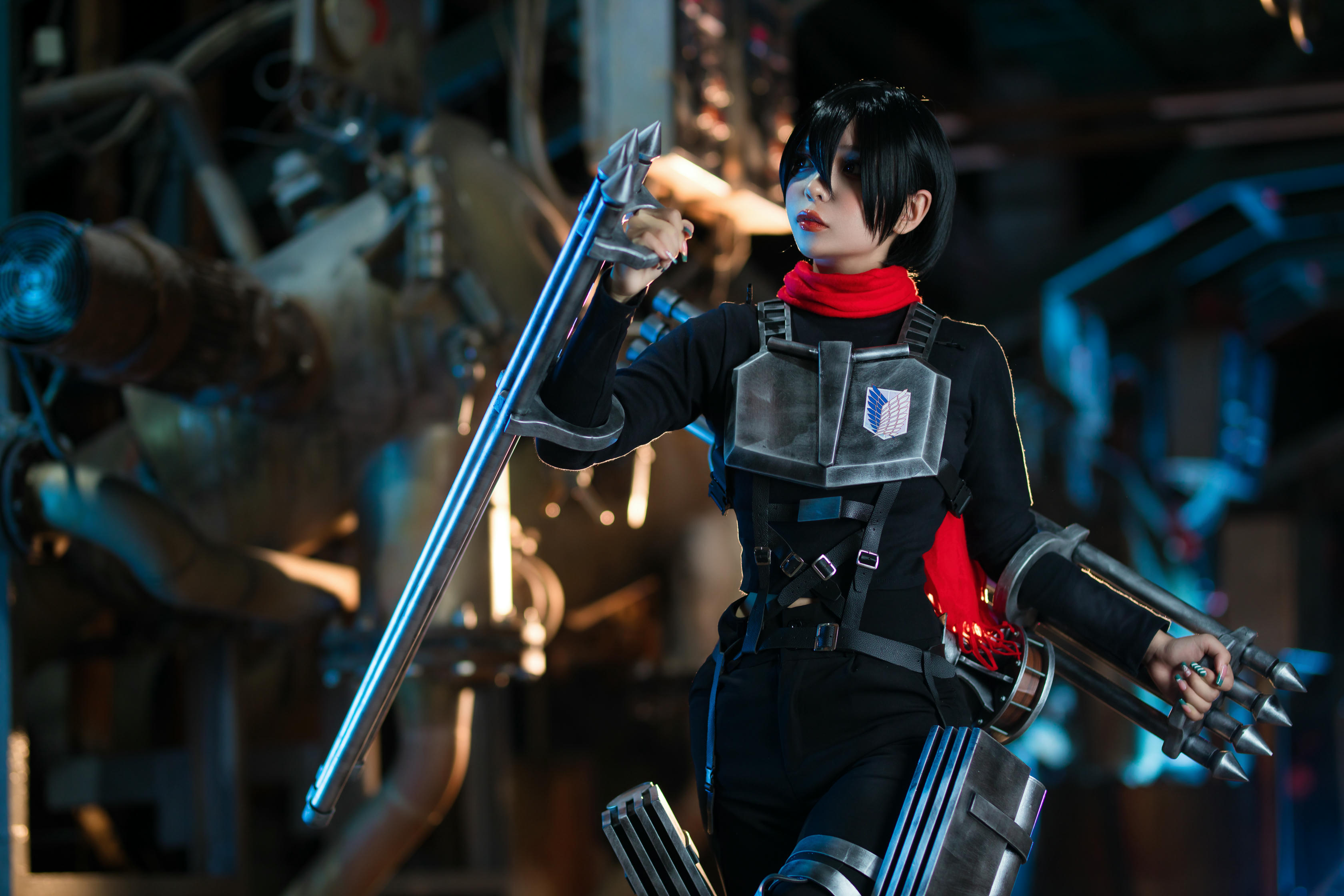 越南coser-Umeko J NO.091 cosplay Mikasa Final Season Attack on Titan [155P20V 1.95GB]-Pic_第1集