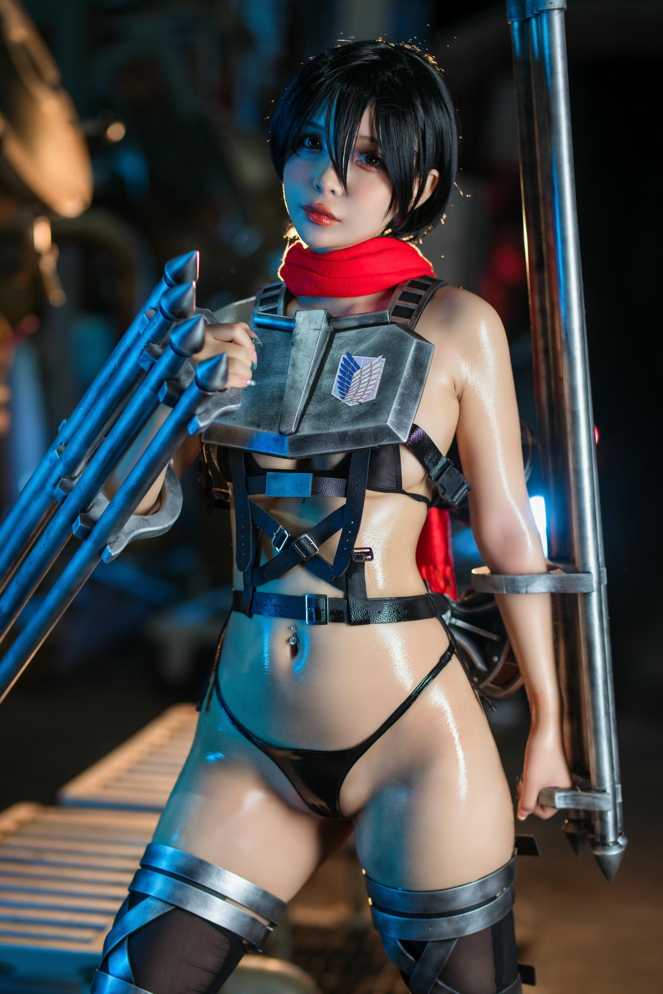 越南coser-Umeko J NO.091 cosplay Mikasa Final Season Attack on Titan [155P20V 1.95GB]-Pic_第1集