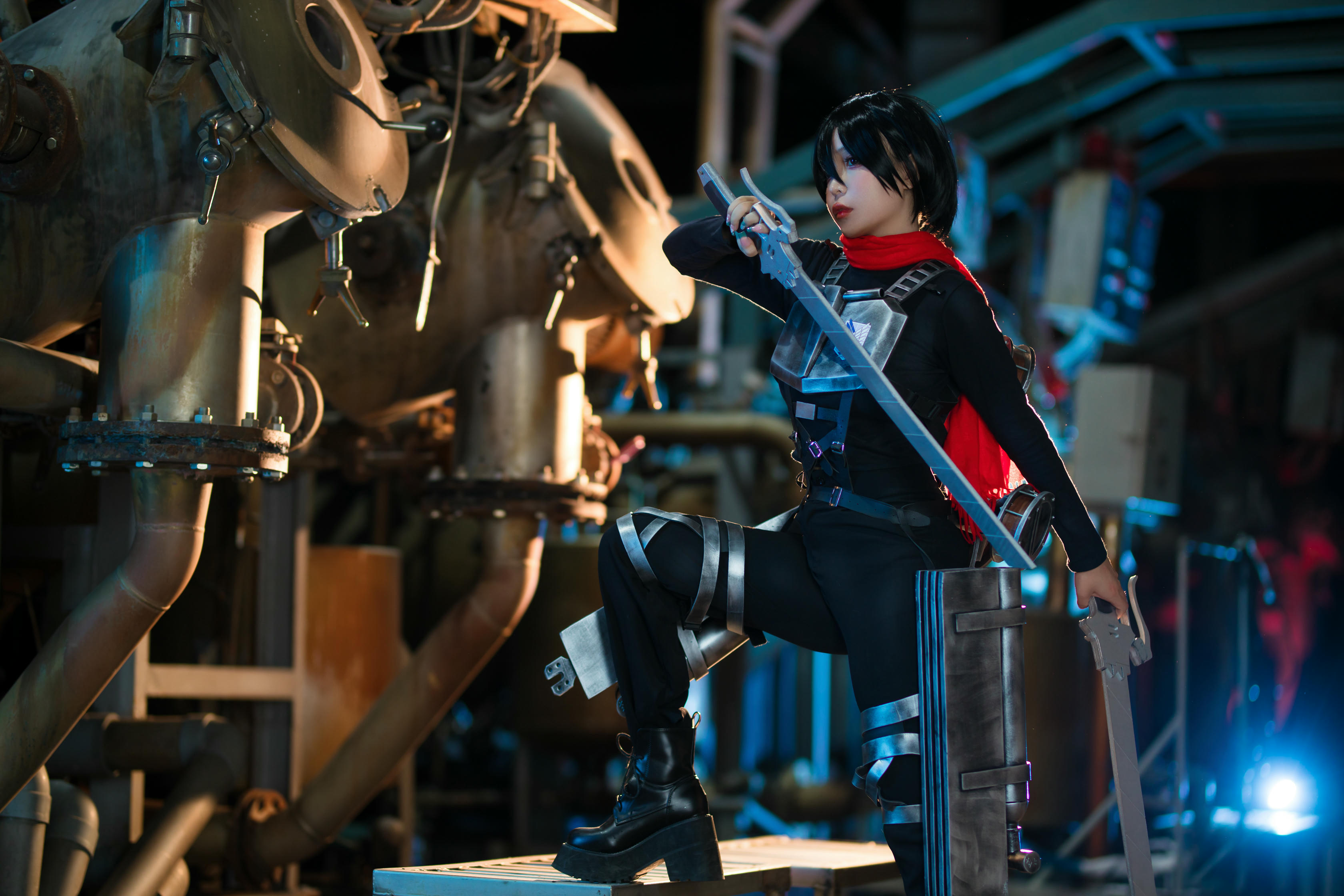 越南coser-Umeko J NO.091 cosplay Mikasa Final Season Attack on Titan [155P20V 1.95GB]-Pic_第1集