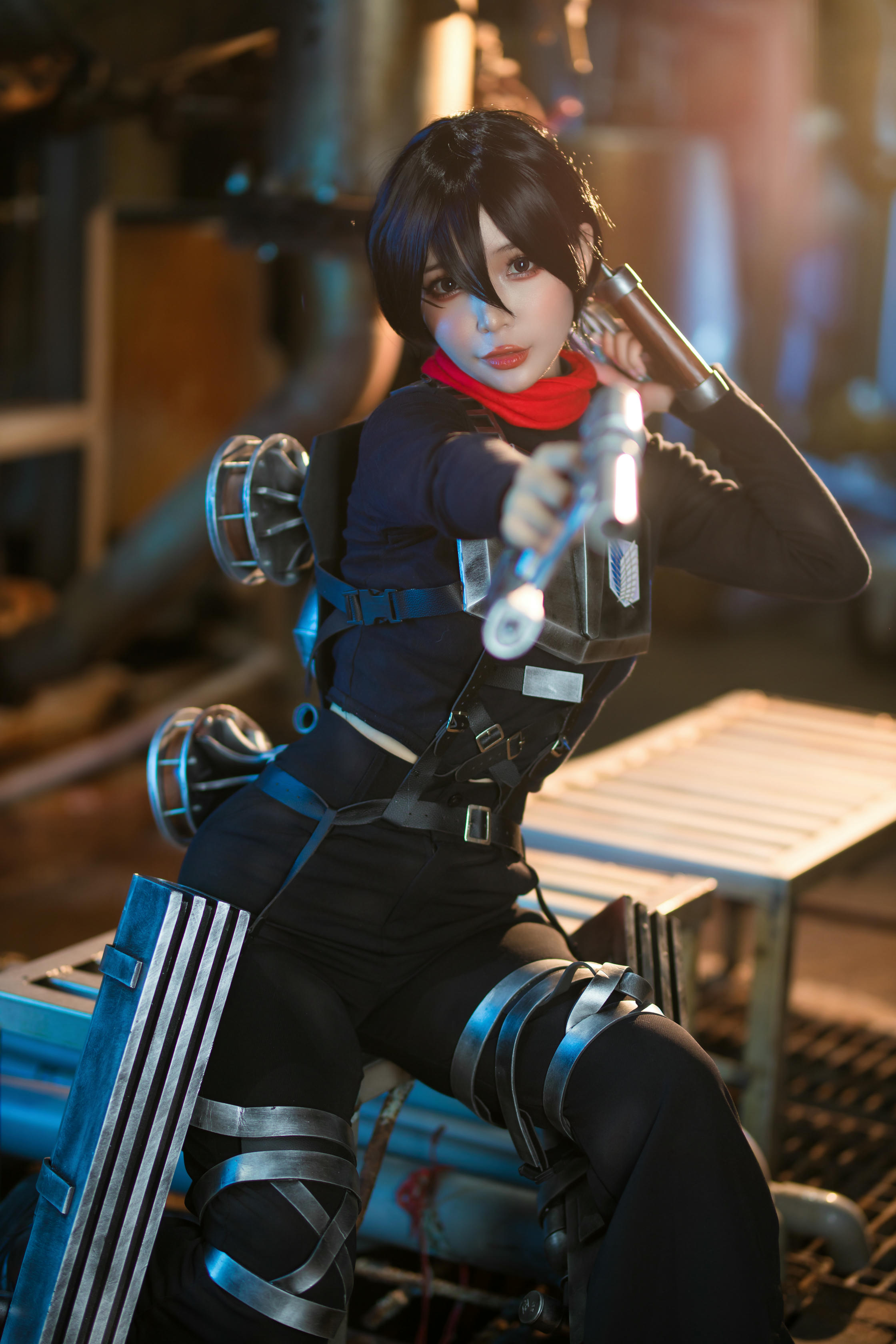 越南coser-Umeko J NO.091 cosplay Mikasa Final Season Attack on Titan [155P20V 1.95GB]-Pic_第1集