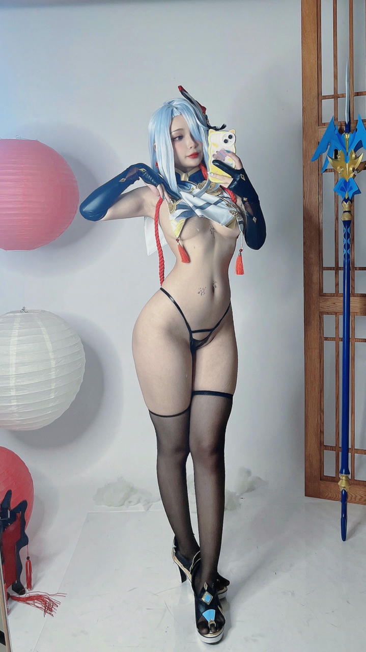 越南coser-Umeko J NO.101 Shenhe Genshin Impact [146P6V 1.89GB]-Pic_第6集