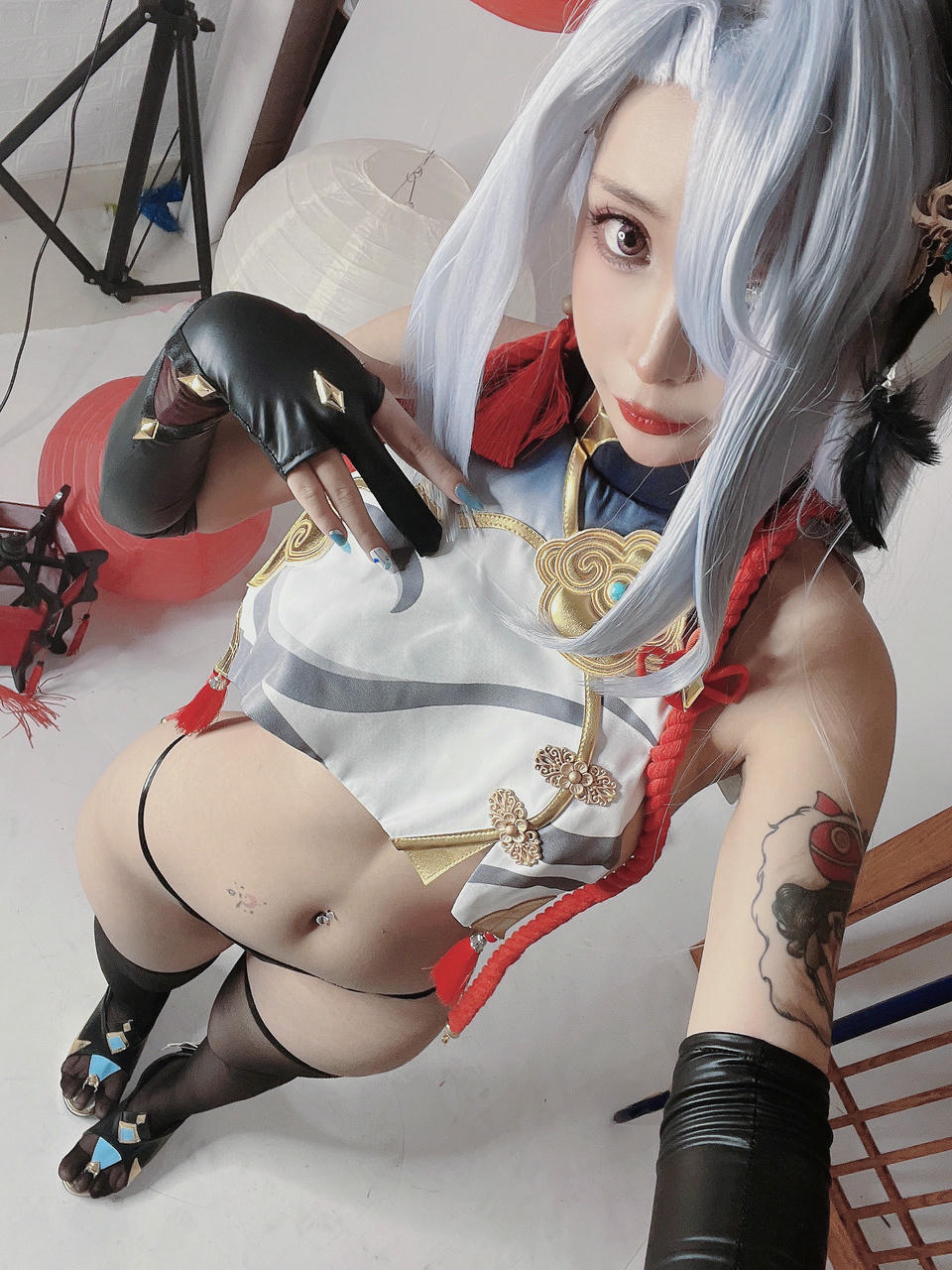越南coser-Umeko J NO.101 Shenhe Genshin Impact [146P6V 1.89GB]-Pic_第7集