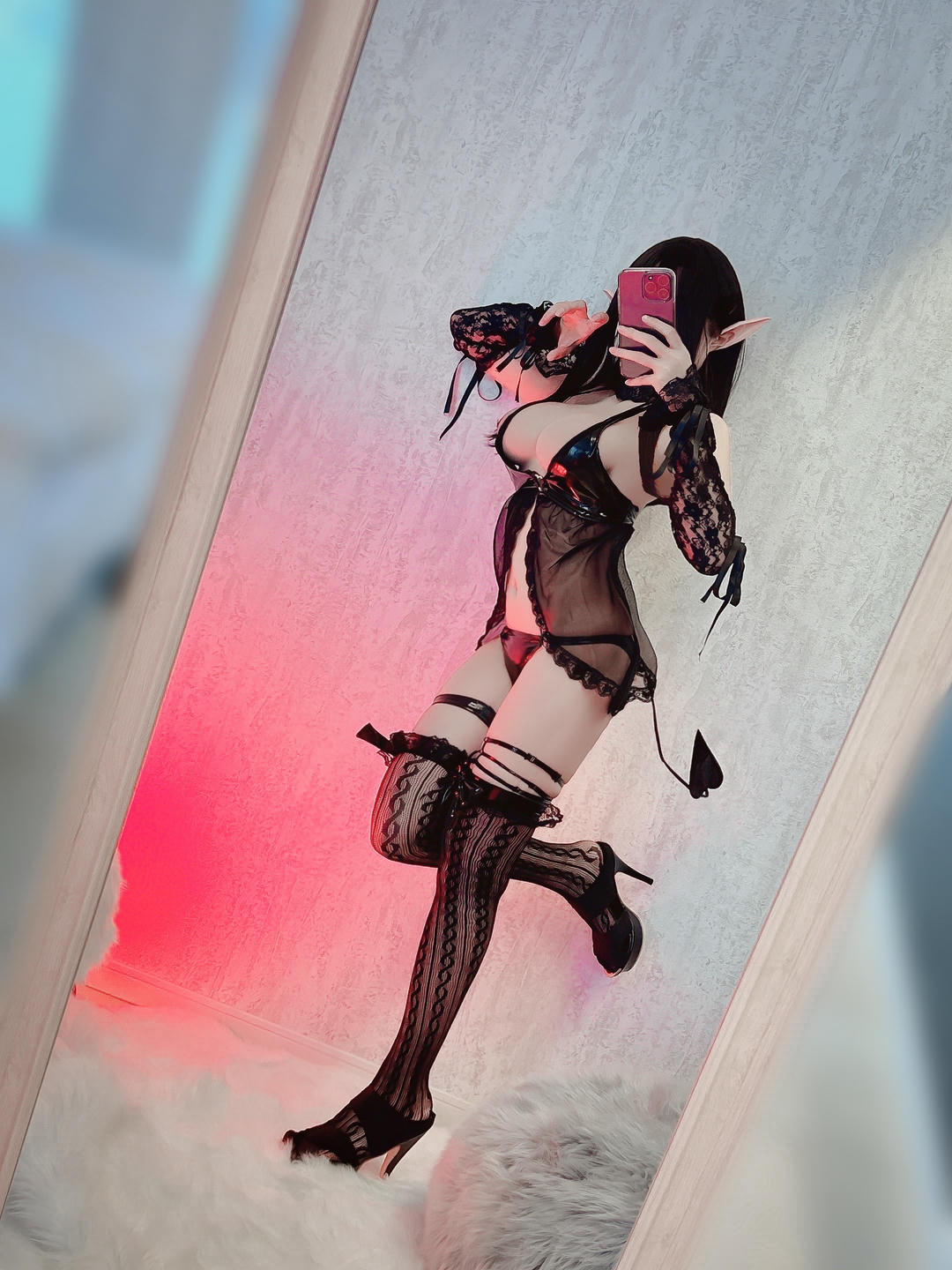 日本coser-Uriうり-Fantia-2023-03-28 小悪魔サキュバス😈28sheets_第1集