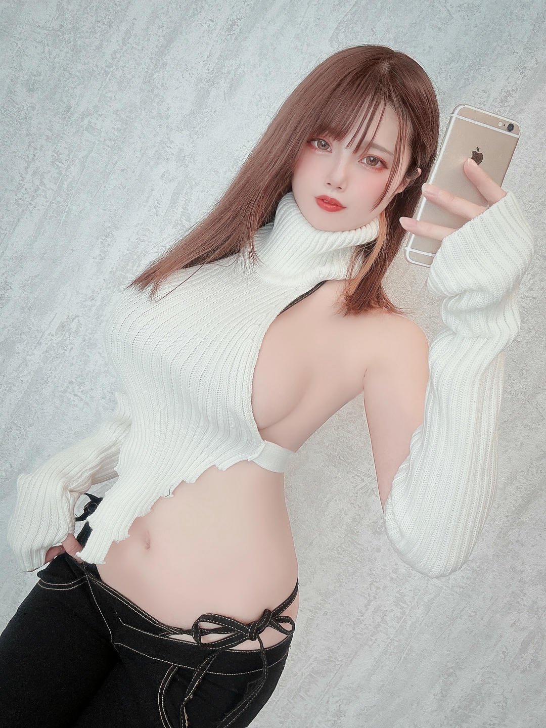 日本coser-Uriうり-Fantia-2023-05-21 白ニットちゃん🧶17sheets_第1集