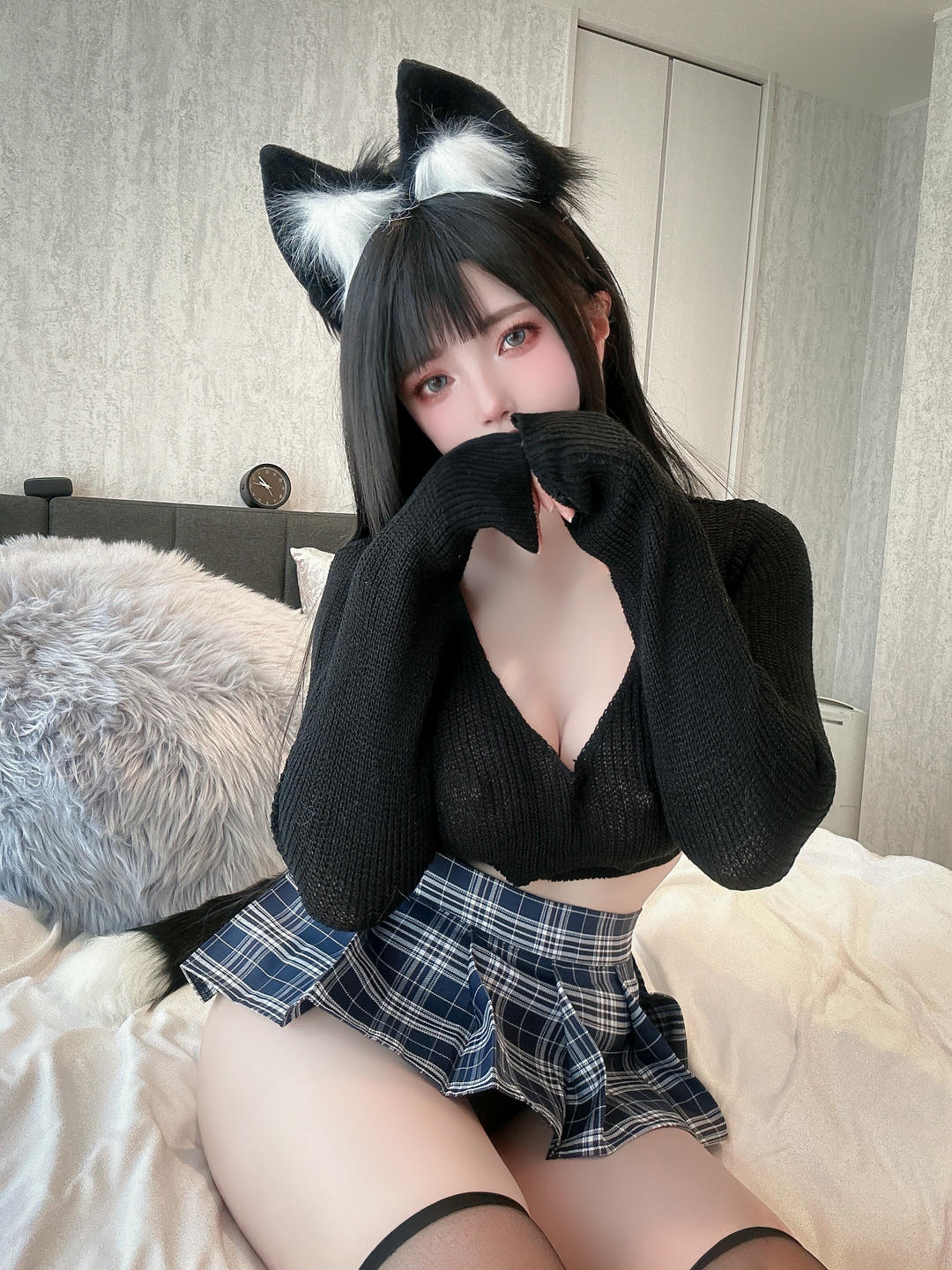 日本coser-Uriうり-Fantia-2023-10-13 えちハロウィン黒猫ちゃん🐈‍⬛🖤7sheets_第1集