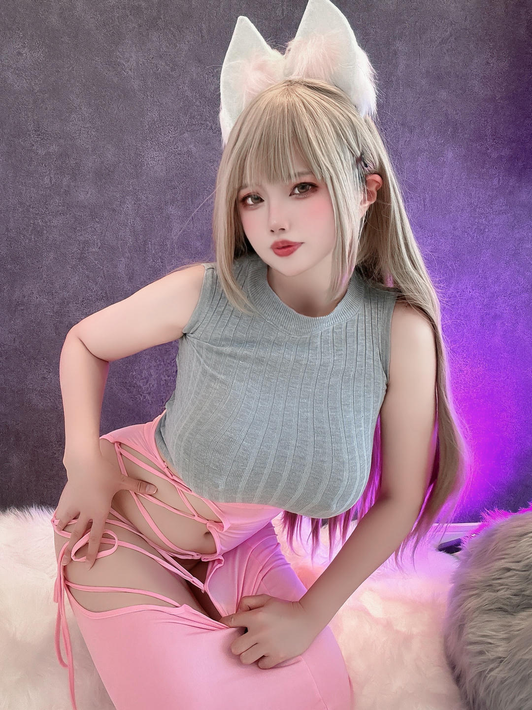 日本coser-Uriうり-Fantia-2023-10-18 ハロウィン白猫ちゃん🐈🤍14sheets_第1集