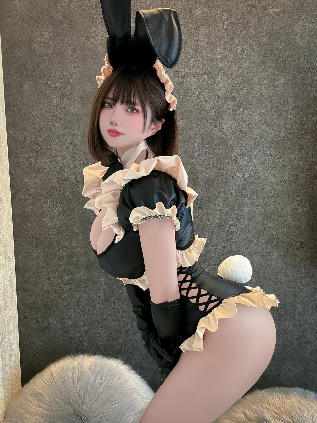 日本coser-Uriうり-Fantia-2023-11-15 マリームーンフリルバニー👯‍♀️🖤20sheets_第1集