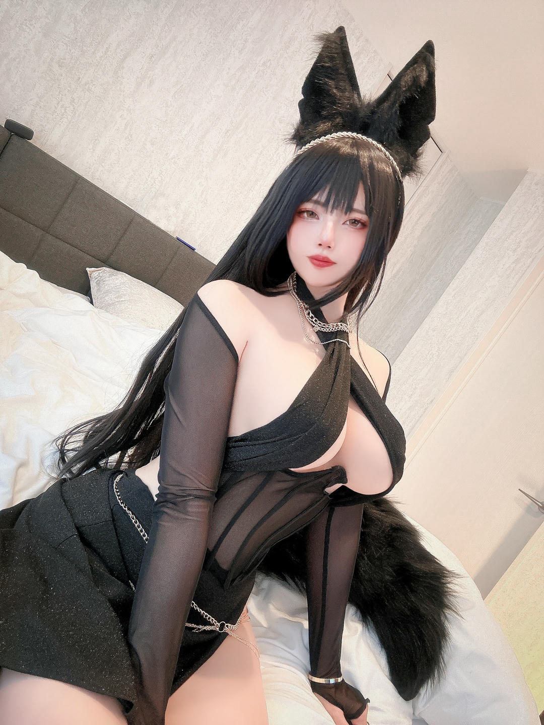 日本coser-Uriうり-Fantia-Uriうり NO_1.004 黒狼女王様 [30P-99MB]_第1集