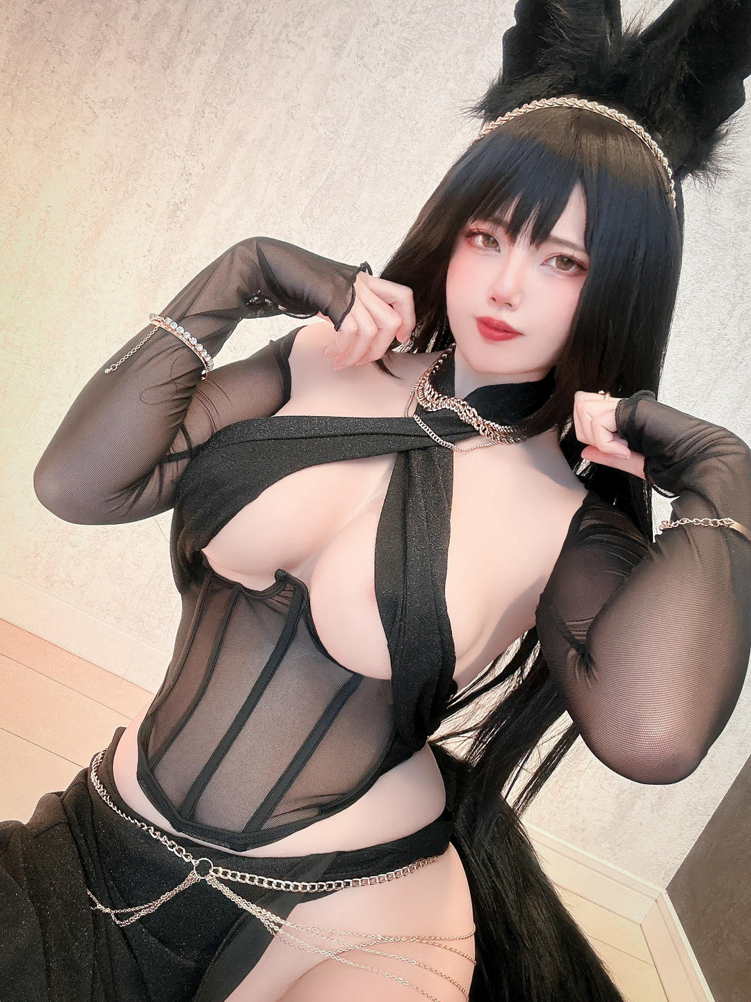 日本coser-Uriうり-Fantia-Uriうり NO_1.004 黒狼女王様 [30P-99MB]_第1集