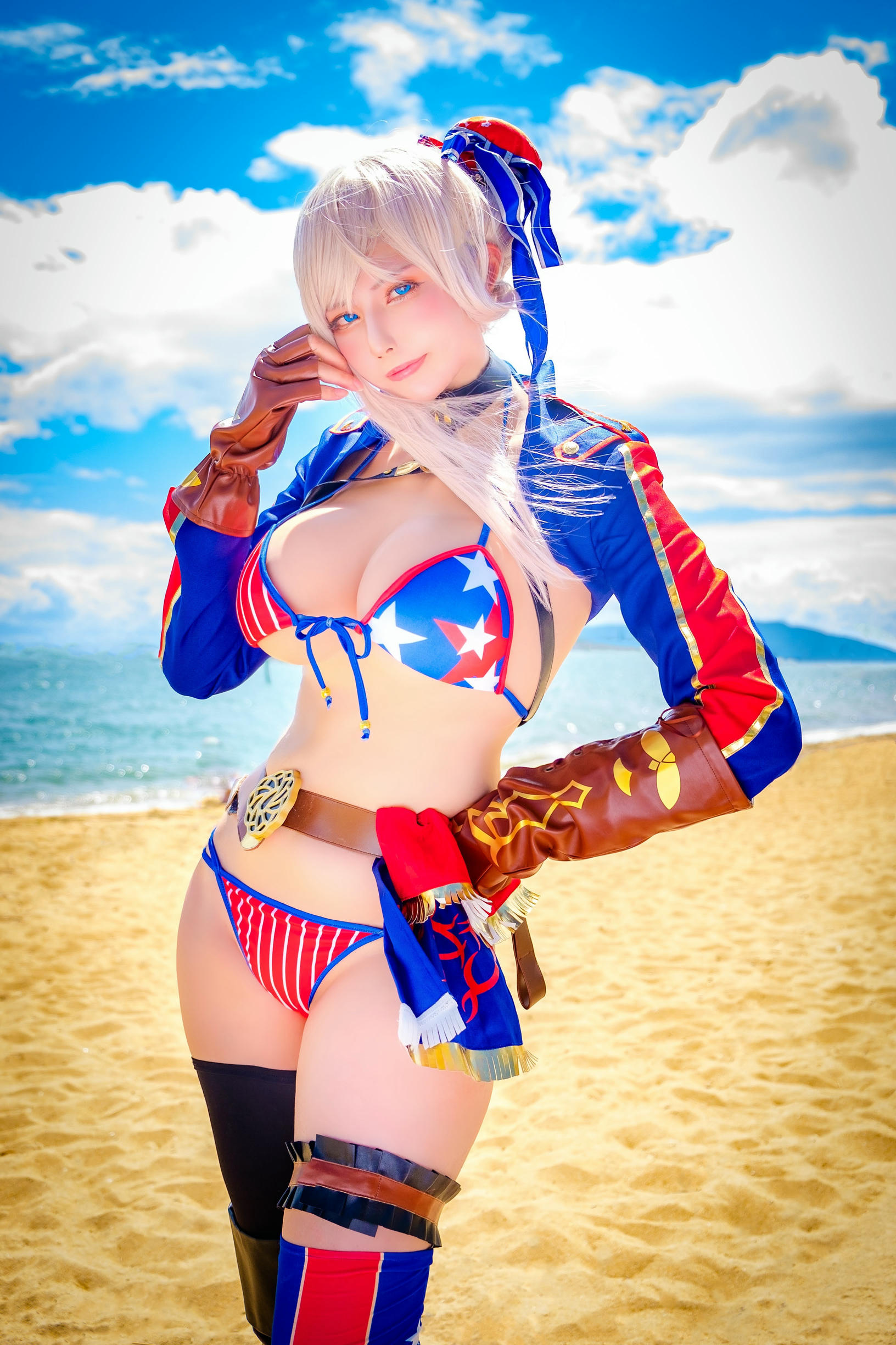 日本coser-Uriうり-Fantia-2021-12-31 水着武蔵ちゃん👙7sheets_第1集