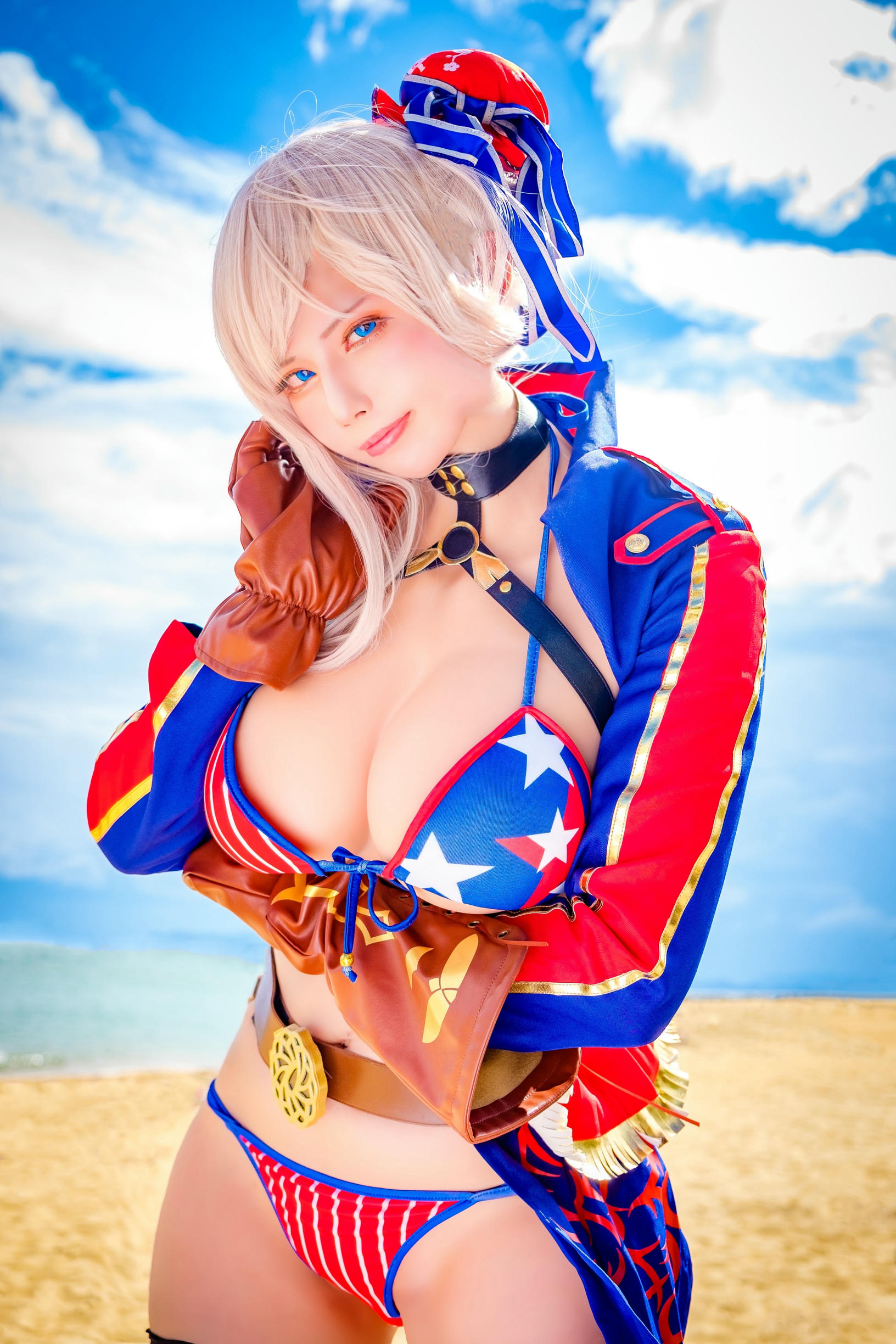 日本coser-Uriうり-Fantia-2021-12-31 水着武蔵ちゃん👙7sheets_第1集