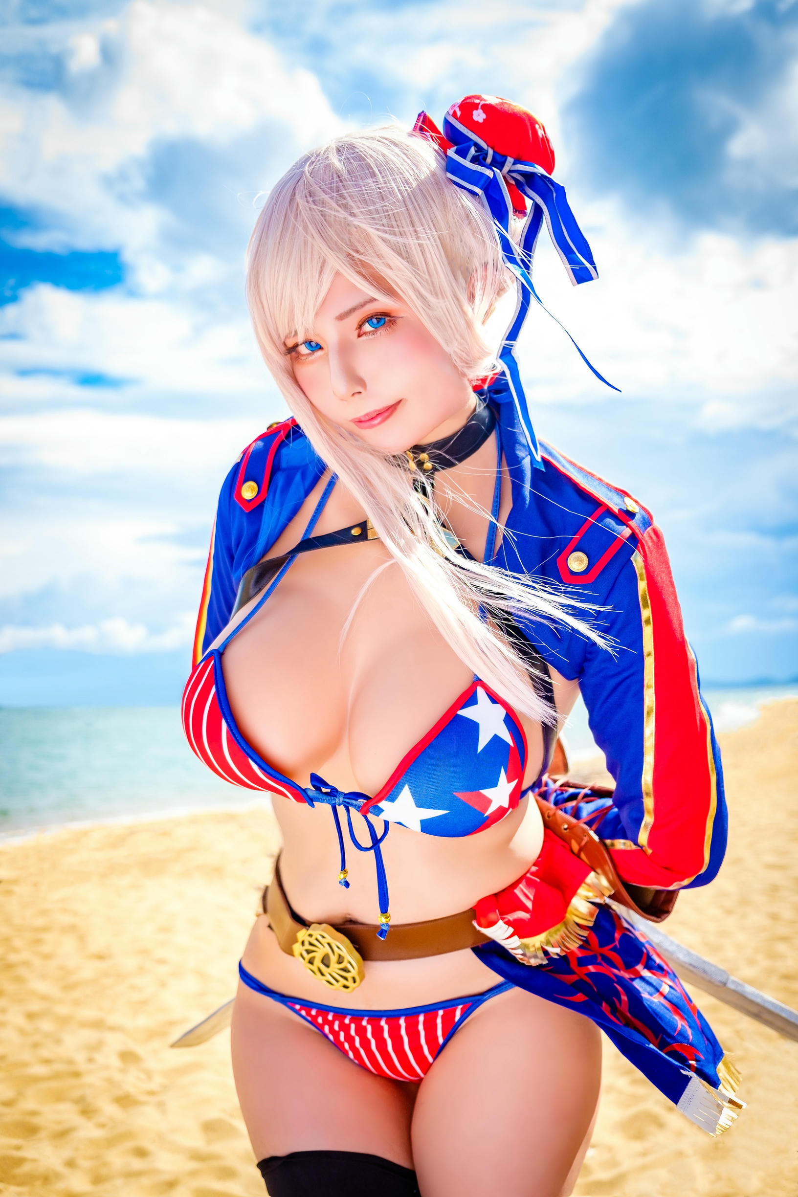 日本coser-Uriうり-Fantia-2021-12-31 水着武蔵ちゃん👙7sheets_第1集