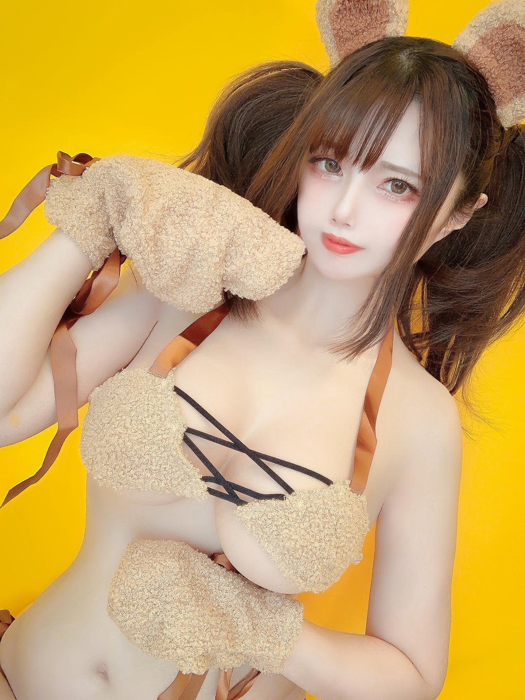 日本coser-Uriうり-Fantia-2022-02-14 チョコレートくま🐻🍫17sheets_第1集