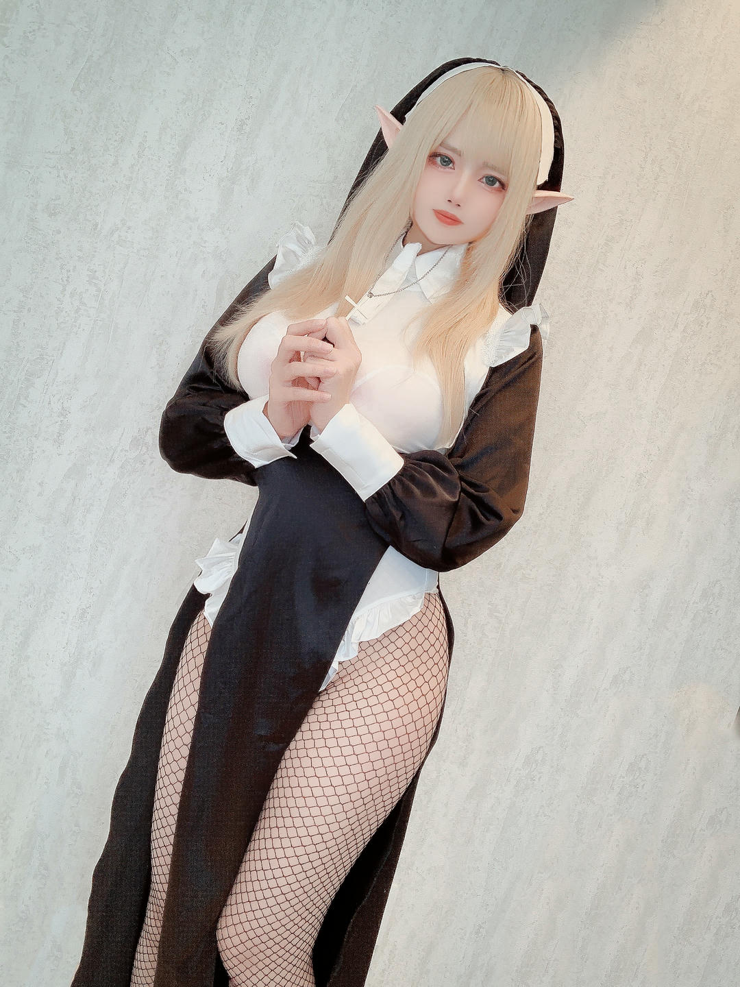 日本coser-Uriうり-Fantia-2022-03-03 金髪エルフシスター27sheets_第1集