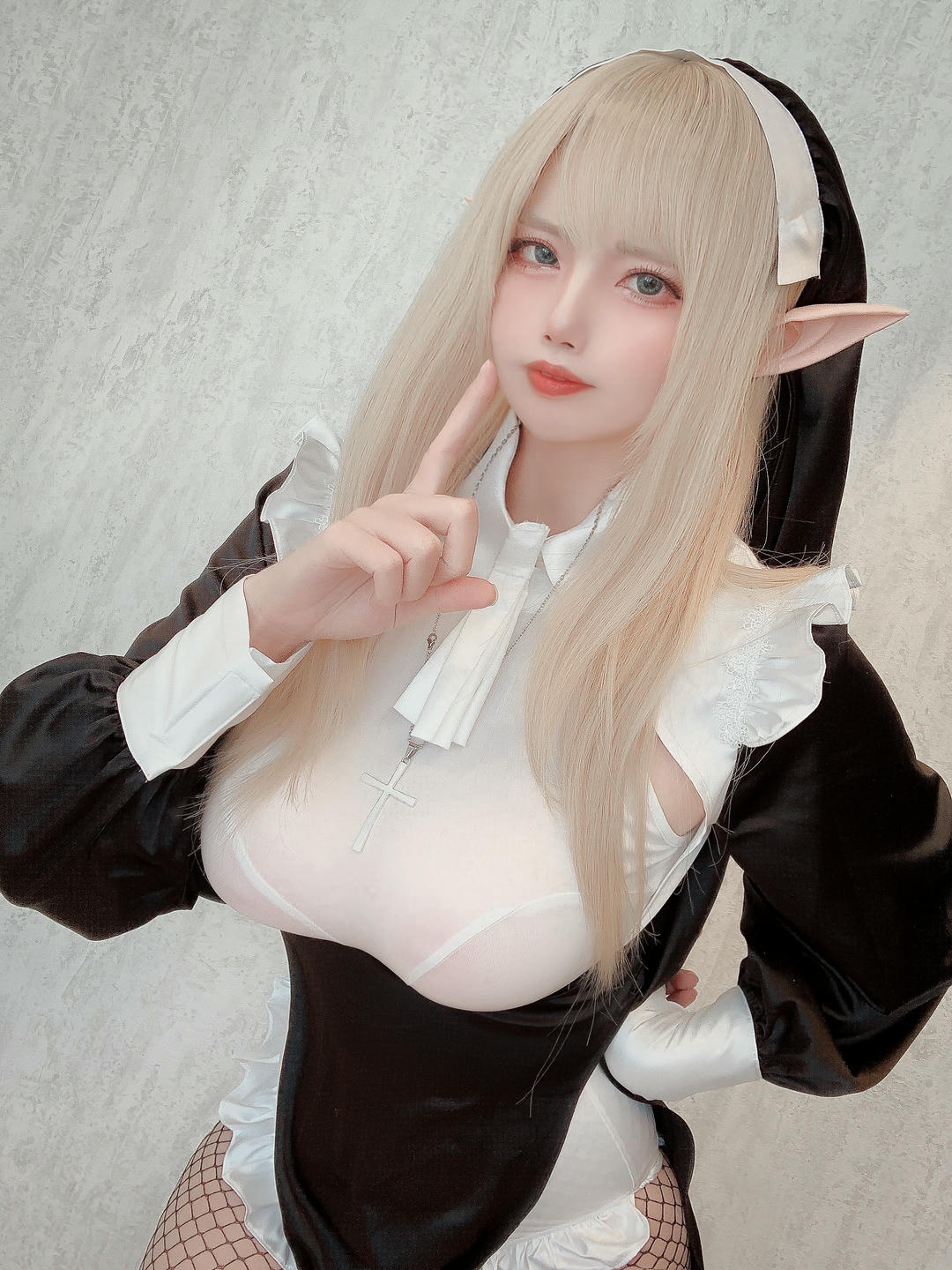 日本coser-Uriうり-Fantia-2022-03-03 金髪エルフシスター27sheets_第1集