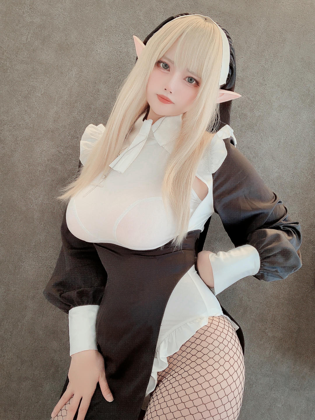 日本coser-Uriうり-Fantia-2022-03-03 金髪エルフシスター27sheets_第1集