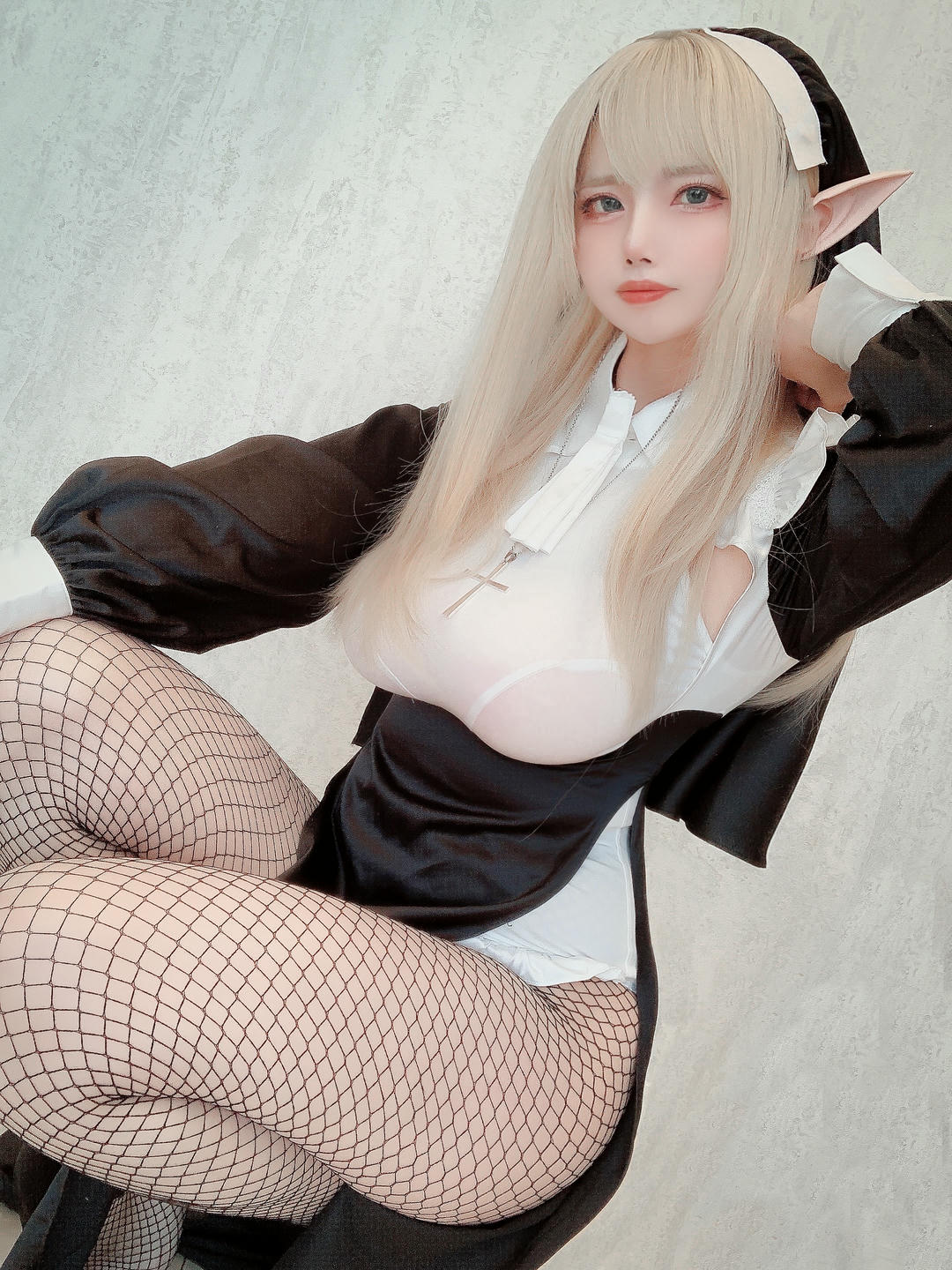 日本coser-Uriうり-Fantia-2022-03-03 金髪エルフシスター27sheets_第1集