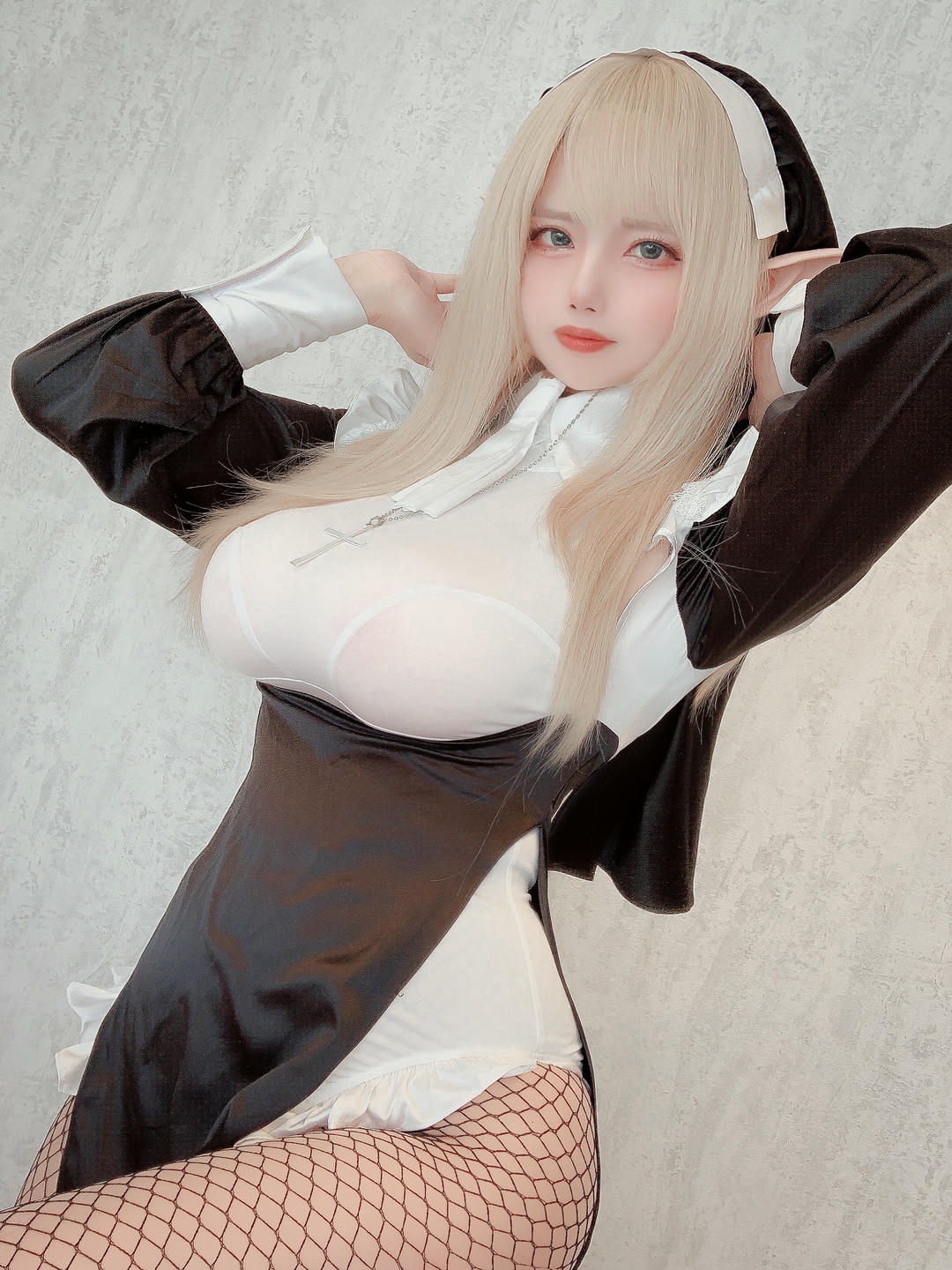 日本coser-Uriうり-Fantia-2022-03-03 金髪エルフシスター27sheets_第1集