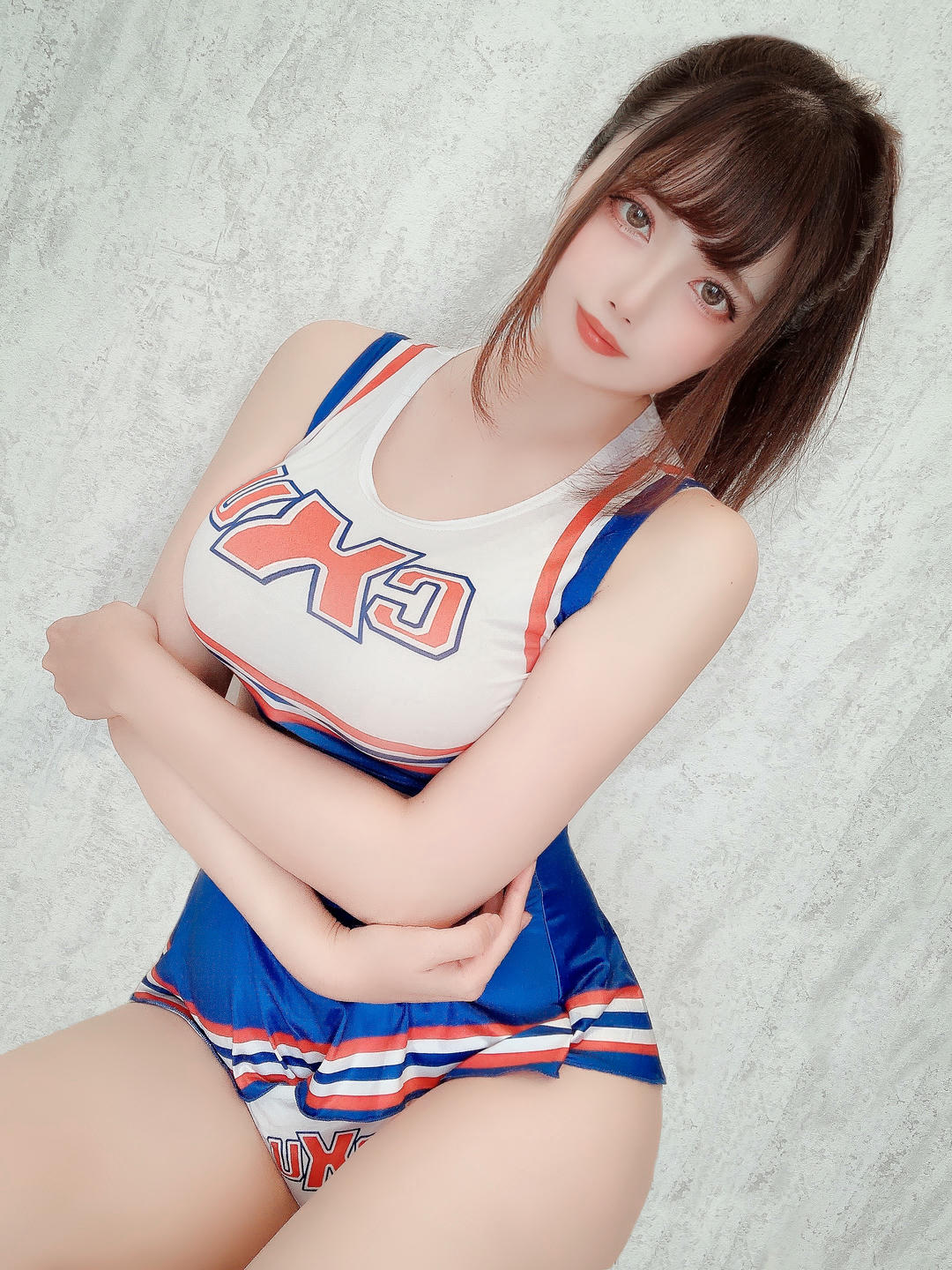 日本coser-Uriうり-Fantia-2022-04-04 チアガールちゃん💙♥️25sheets_第1集