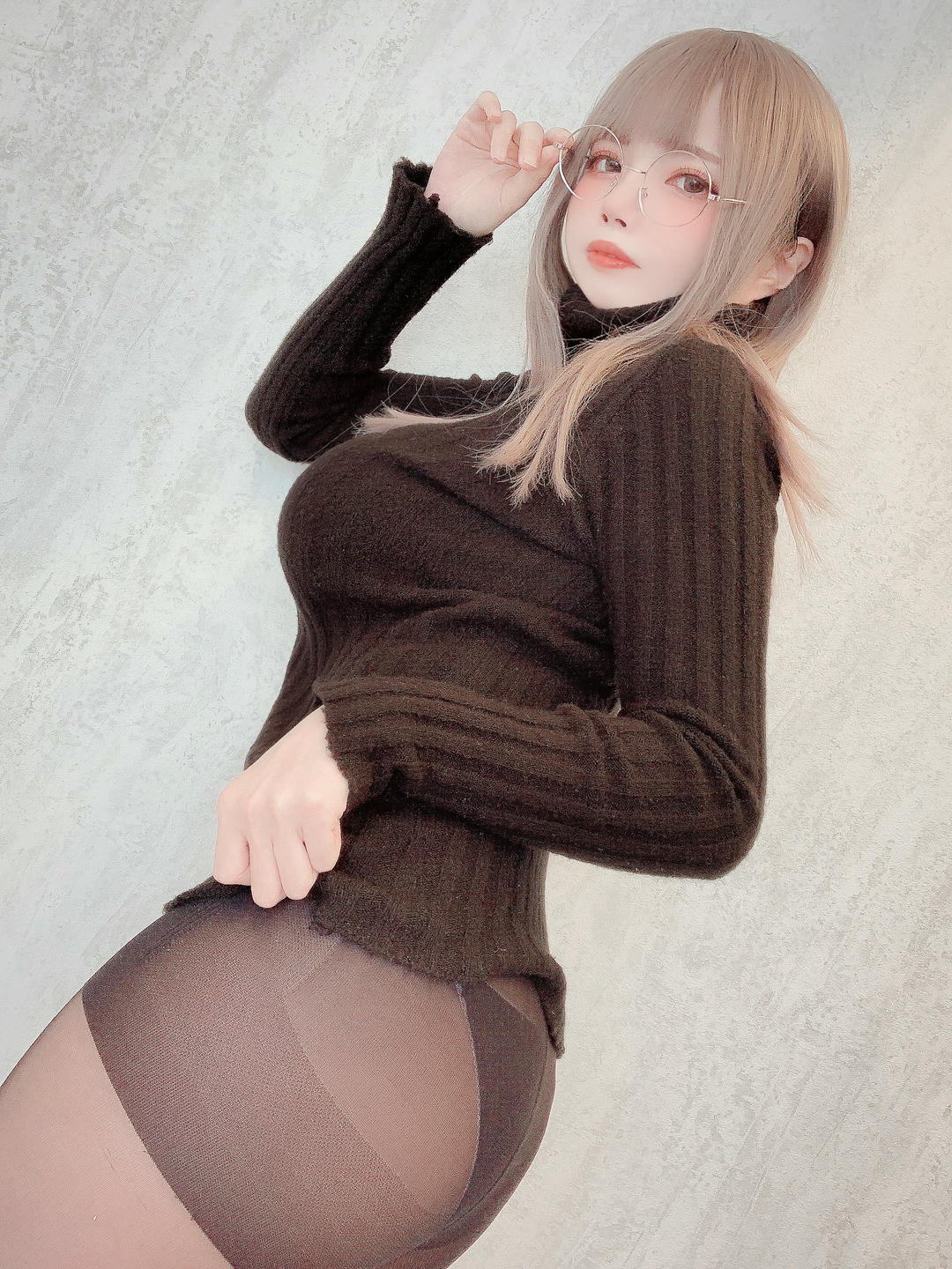 日本coser-Uriうり-Fantia-2022-04-13 メガネニットちゃん👓13sheets_第1集