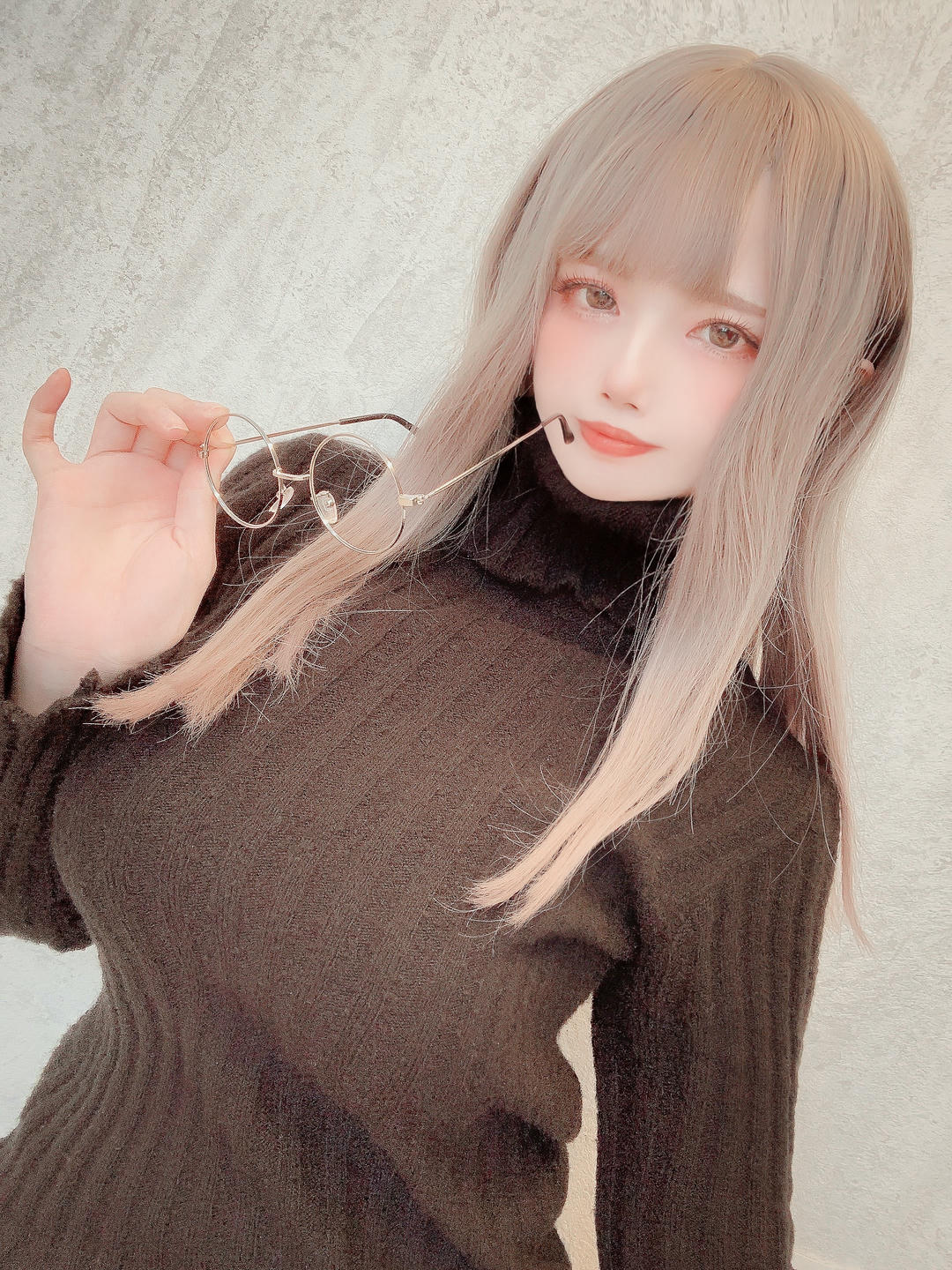 日本coser-Uriうり-Fantia-2022-04-13 メガネニットちゃん👓13sheets_第1集