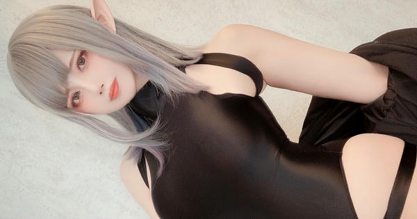 日本coser-Uriうり-Fantia-2022-06-01 黒水着エルフ🧝🏻‍♀️23sheets_第1集