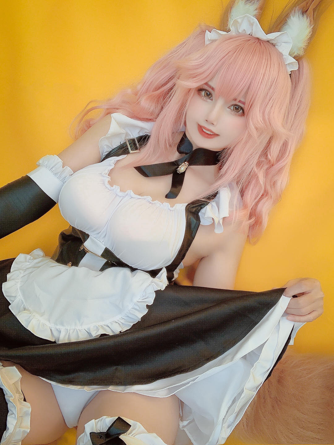日本coser-Uriうり-Fantia-2021-09-03 メイドキャス狐🦊12sheets_第1集