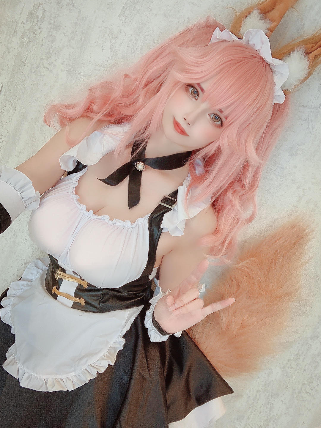 日本coser-Uriうり-Fantia-2021-09-03 メイドキャス狐🦊12sheets_第1集