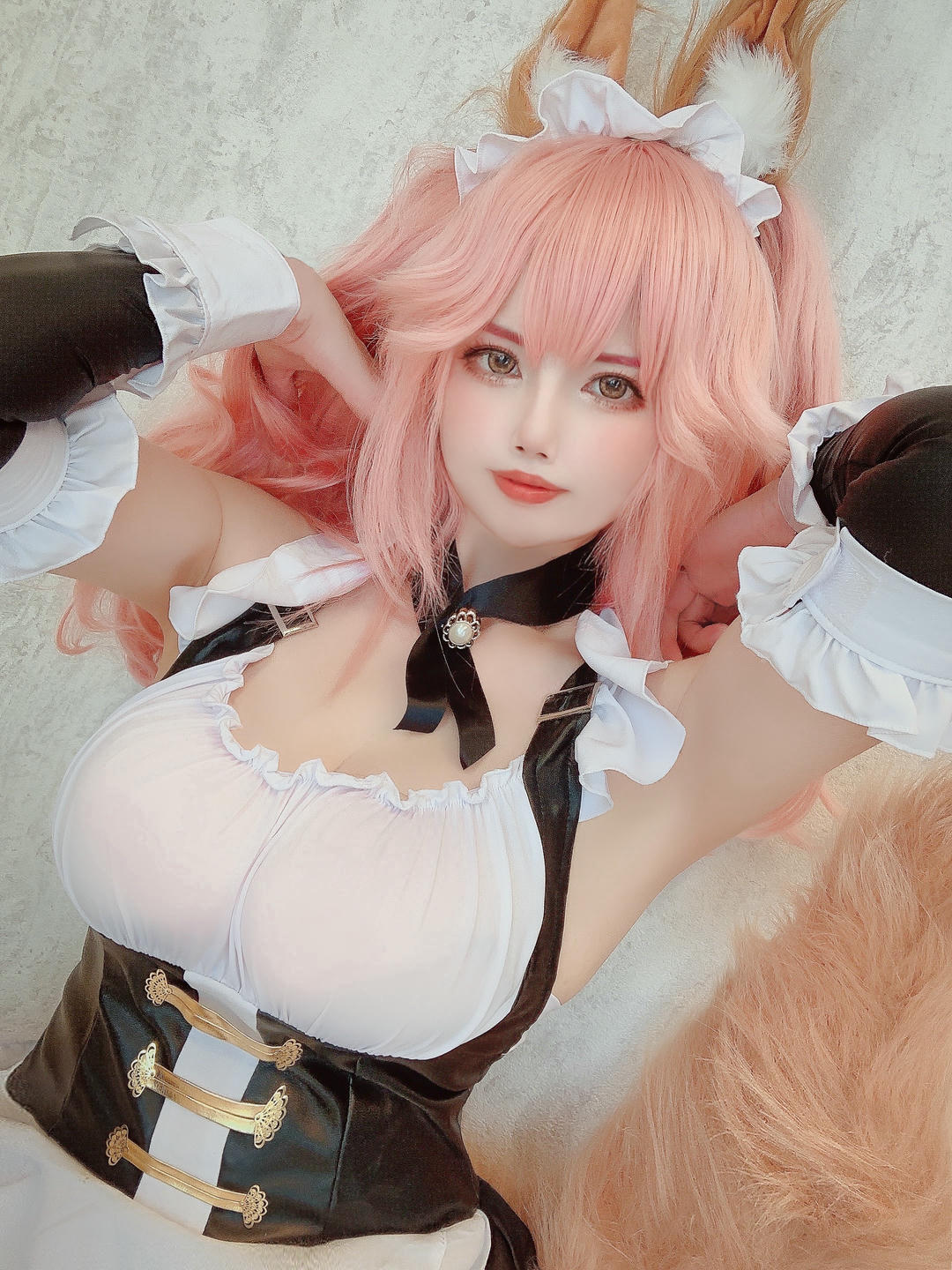 日本coser-Uriうり-Fantia-2021-09-03 メイドキャス狐🦊12sheets_第1集