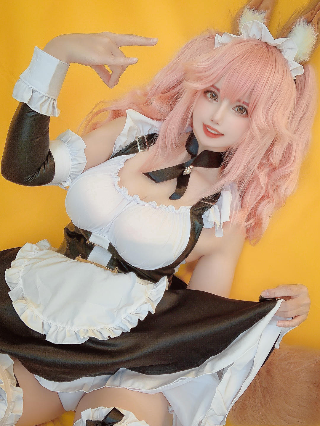 日本coser-Uriうり-Fantia-2021-09-03 メイドキャス狐🦊12sheets_第1集